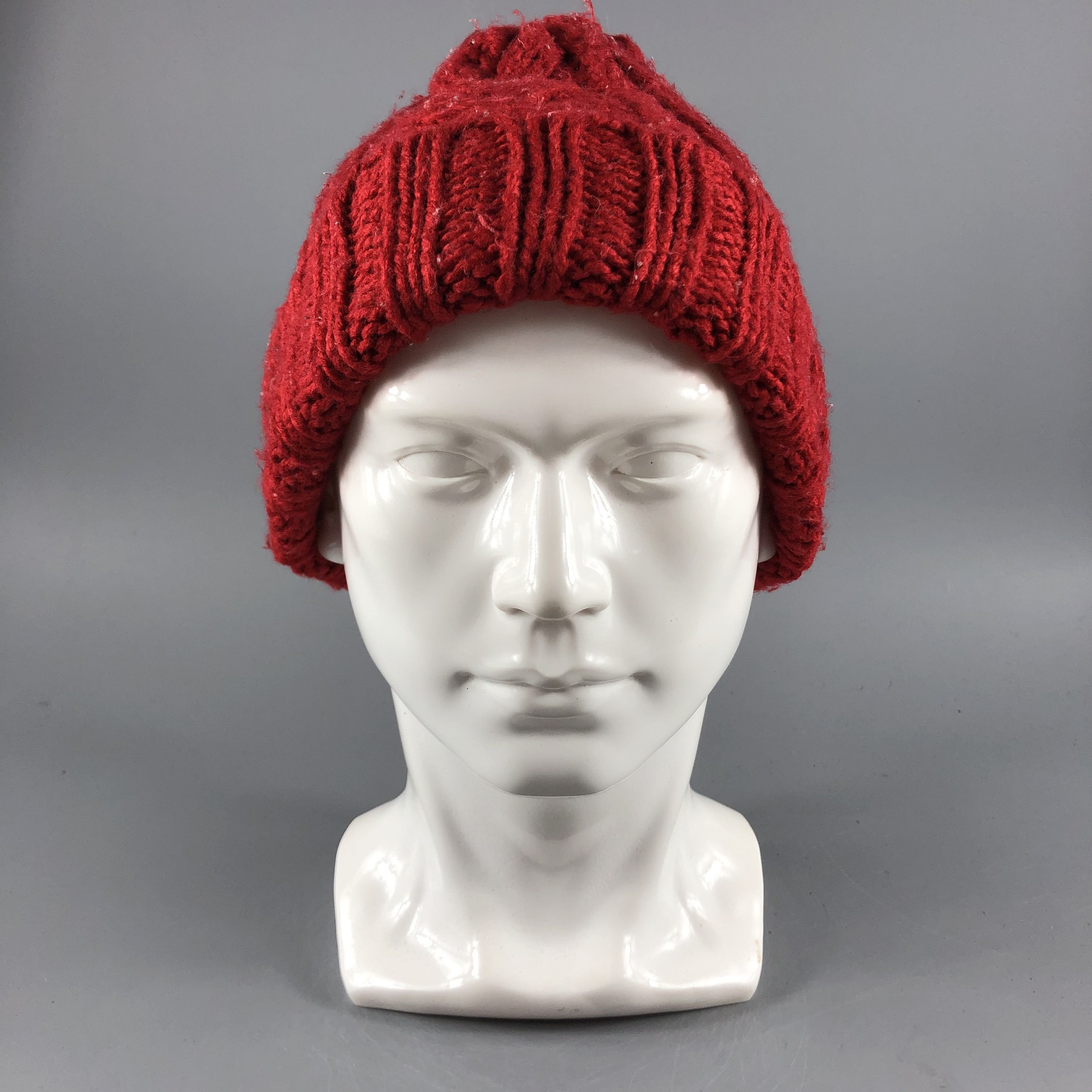 Japanese Brand × Vintage Beams Mini Hats Cable Knit Beanie Snow Hat Snow Cap B303 Size ONE SIZE - 1 Thumbnail