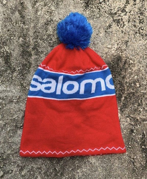 Salomon SALOMON SKI WINTER Spellout Embroidery Logo Beanie Hat Hike Size ONE SIZE - 1 Thumbnail