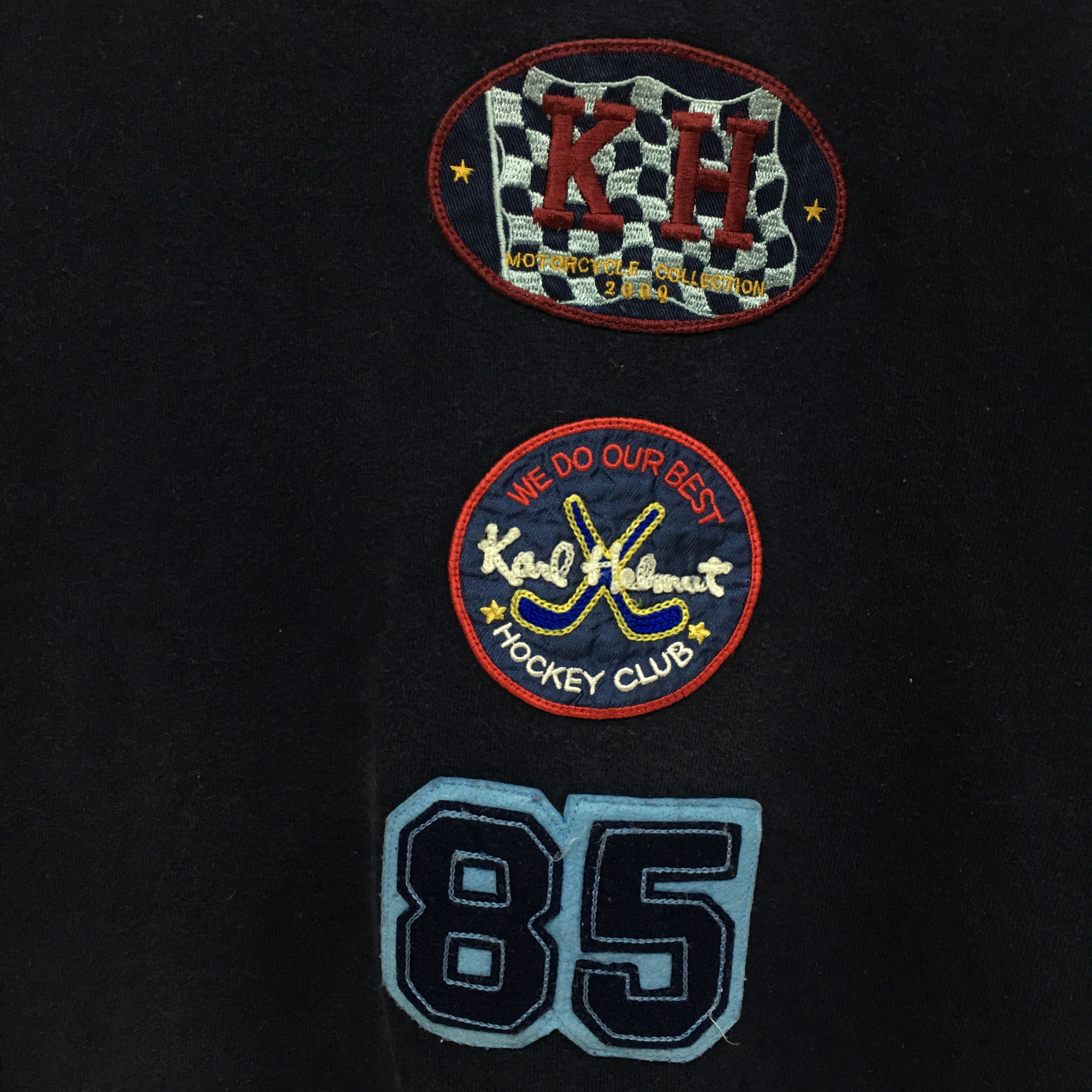Japanese Brand × Karl Helmut Vtg KARL HELMUT Japan Sweatshirt Hockey Club Sweater Size US L / EU 52-54 / 3 - 3 Thumbnail