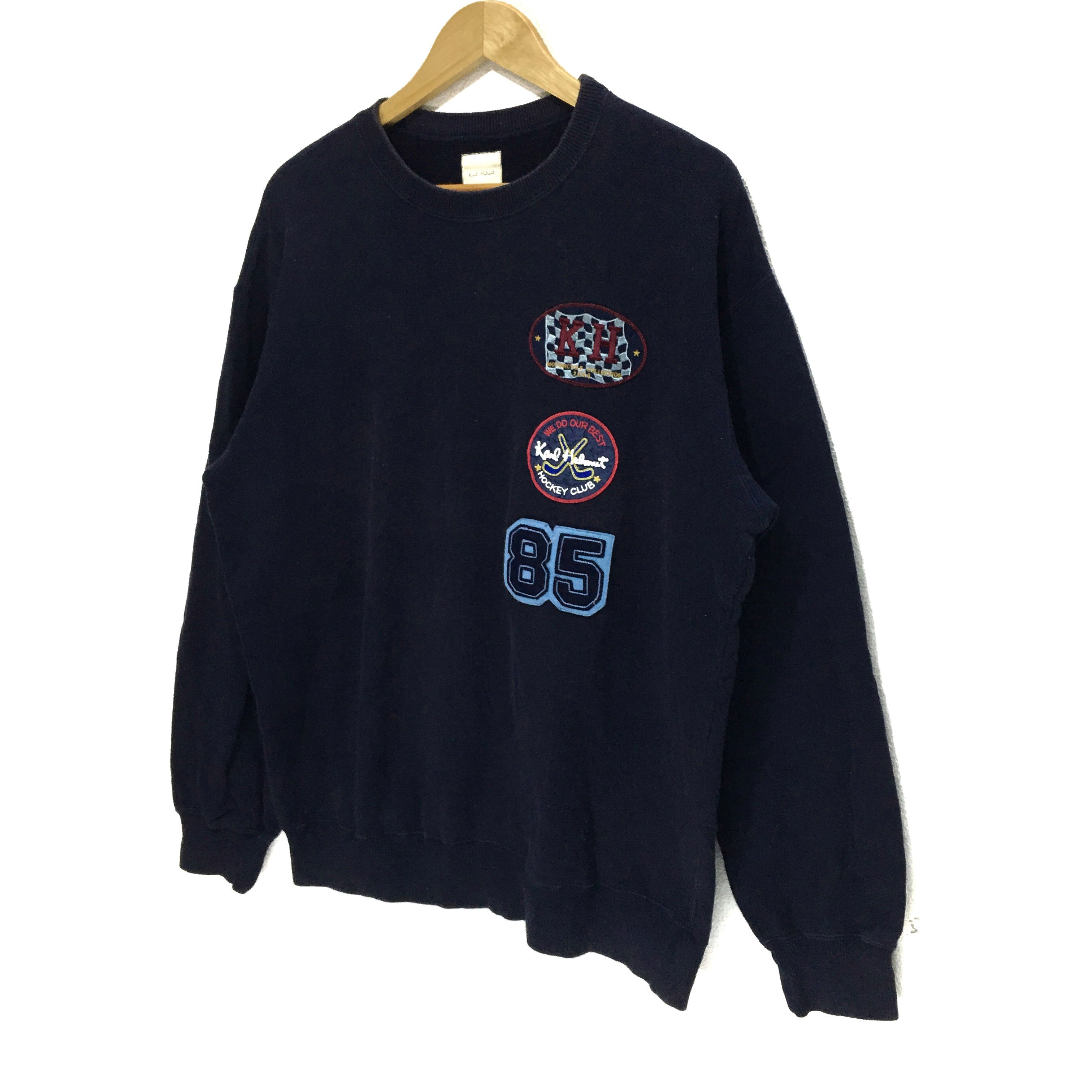 Japanese Brand × Karl Helmut Vtg KARL HELMUT Japan Sweatshirt Hockey Club Sweater Size US L / EU 52-54 / 3 - 5 Thumbnail