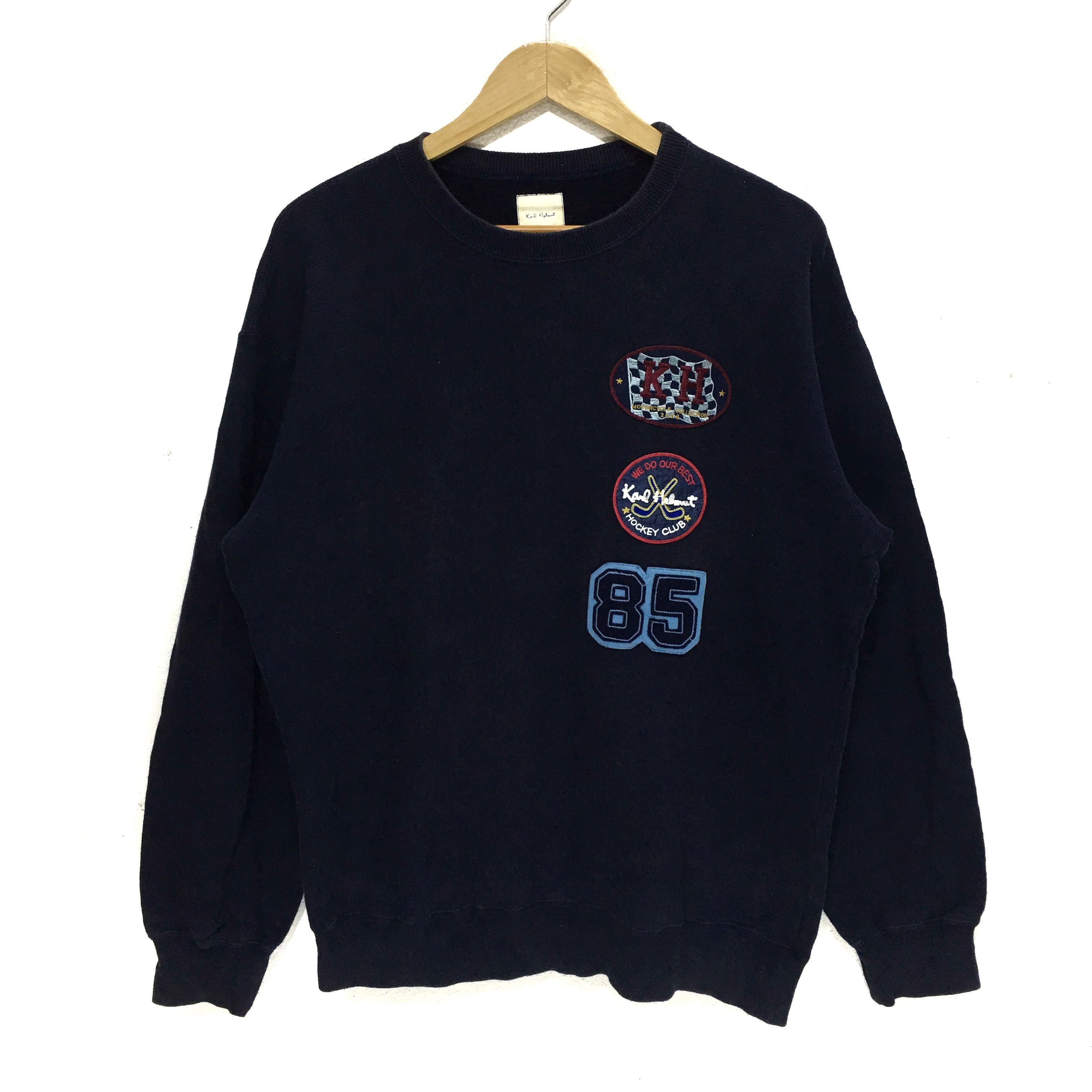 Japanese Brand × Karl Helmut Vtg KARL HELMUT Japan Sweatshirt Hockey Club Sweater Size US L / EU 52-54 / 3 - 1 Thumbnail
