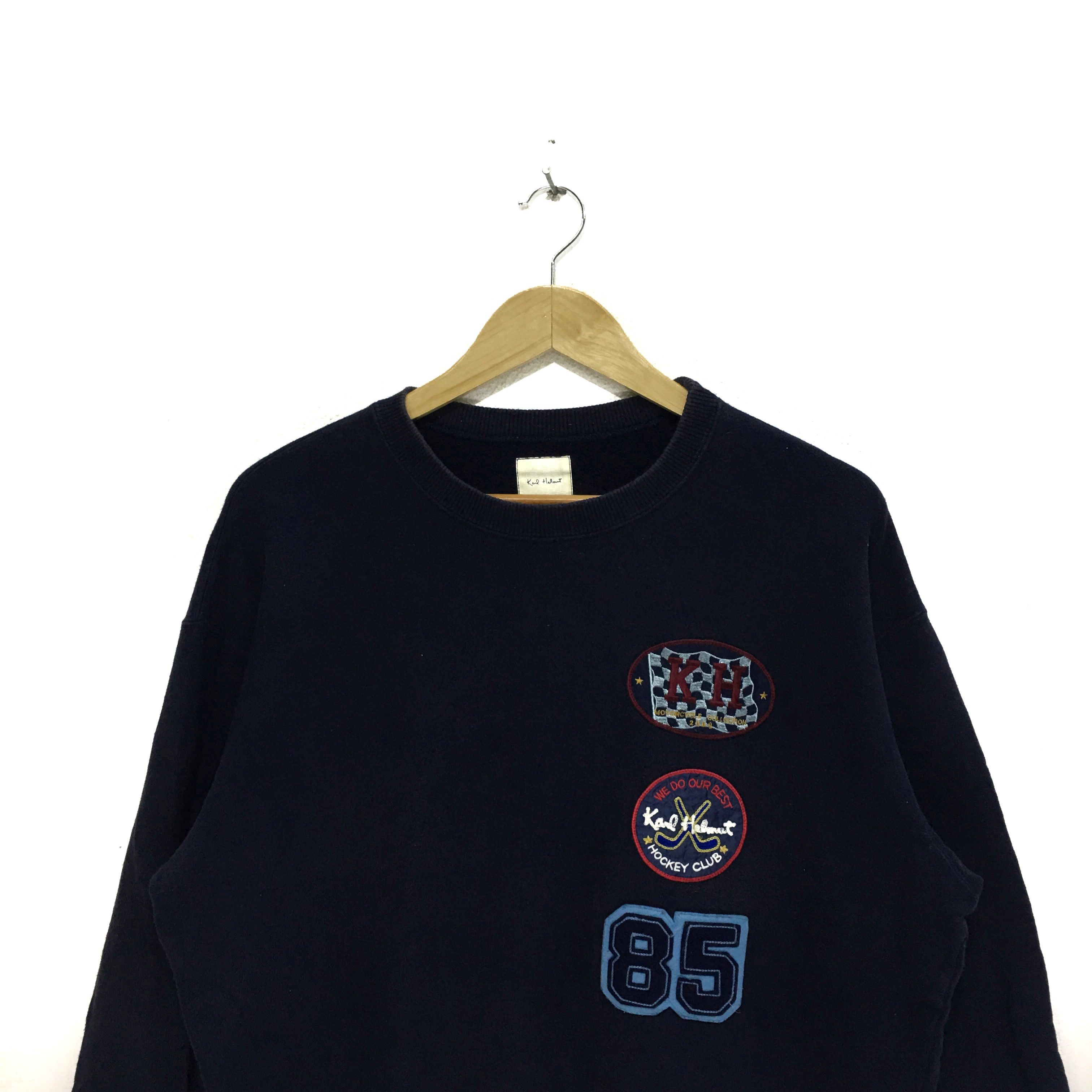Japanese Brand × Karl Helmut Vtg KARL HELMUT Japan Sweatshirt Hockey Club Sweater Size US L / EU 52-54 / 3 - 2 Thumbnail