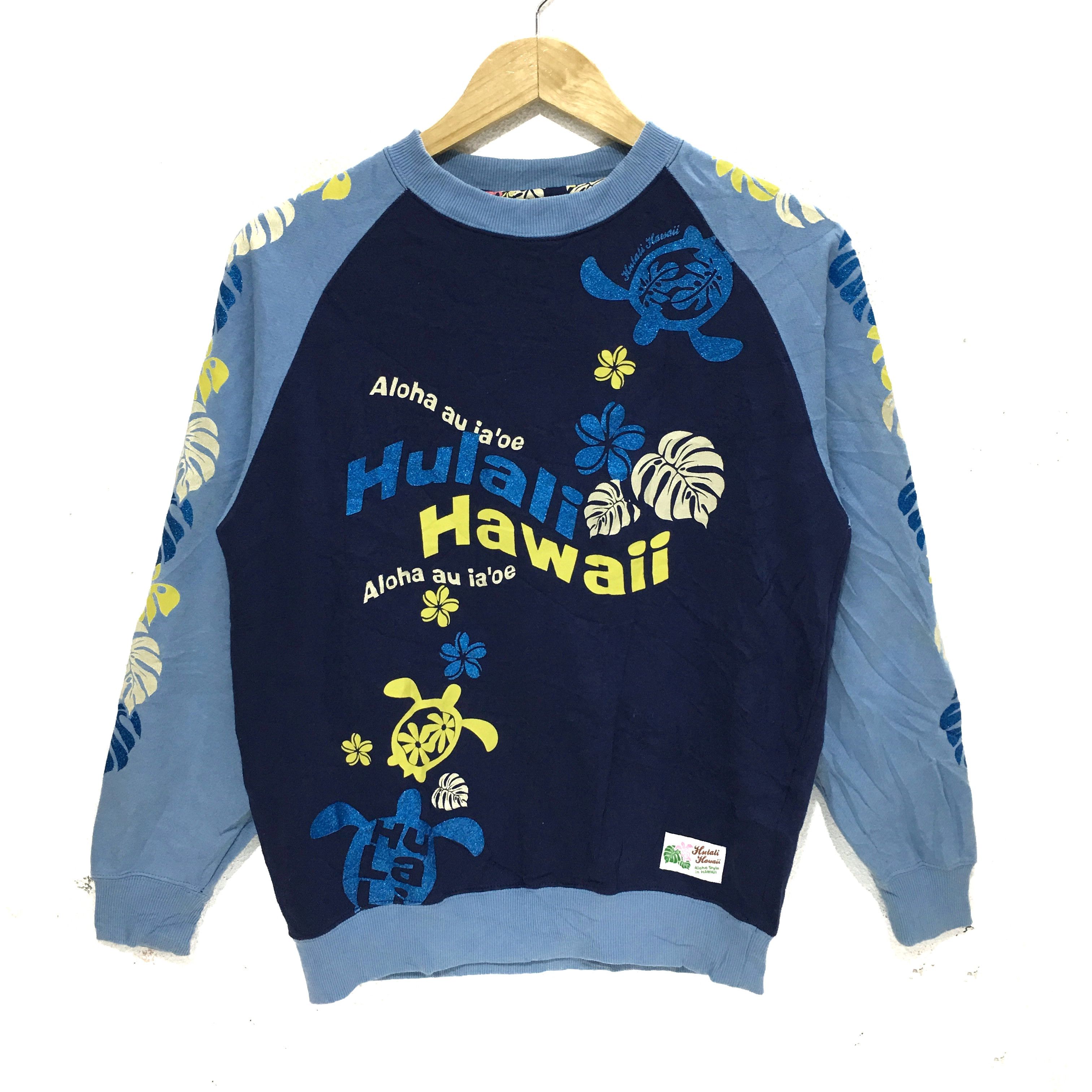 Vintage Vtg HULALI HAWAII Beach Surf Sweatshirt Crewneck Sweater Size L / US 10 / IT 46 - 1 Thumbnail