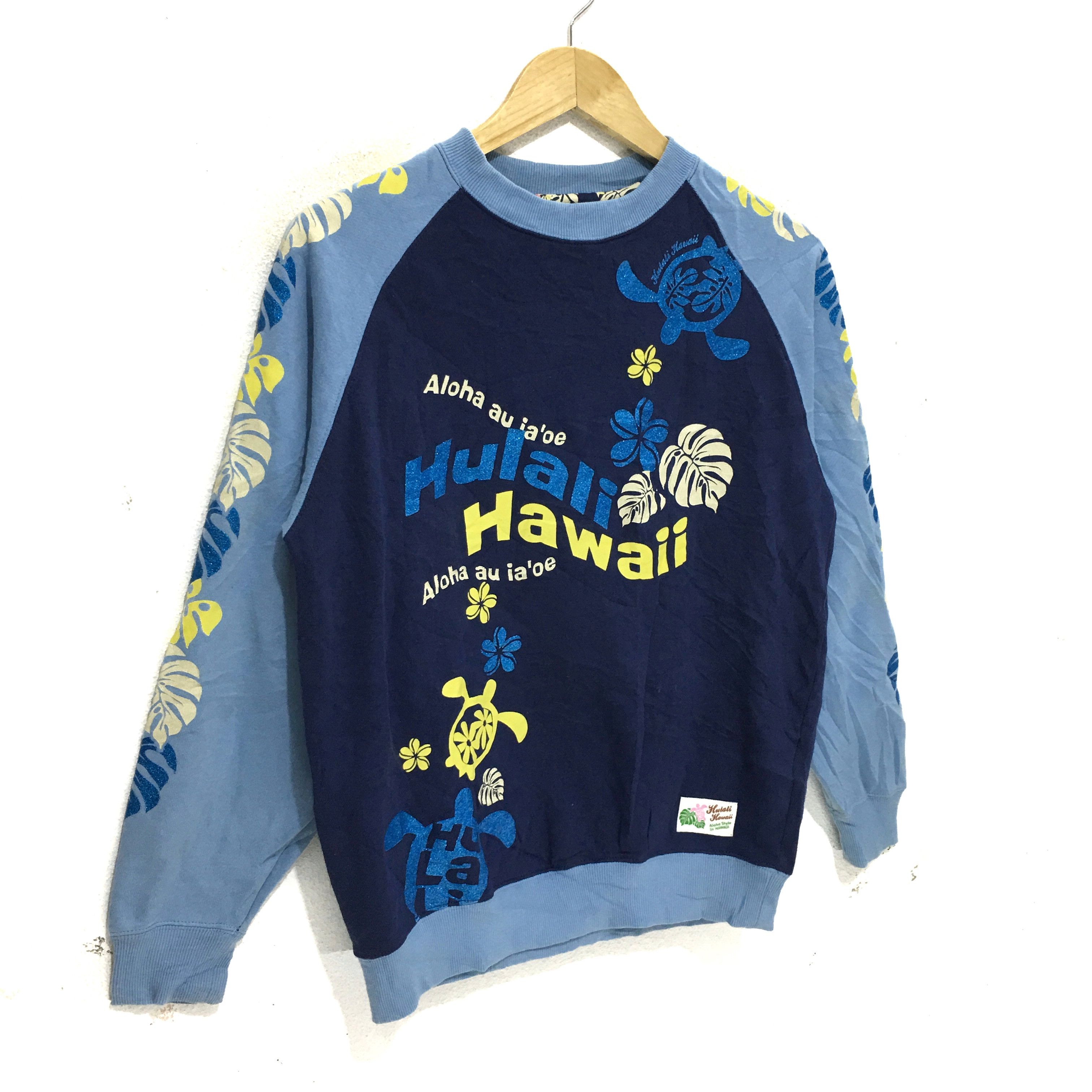 Vintage Vtg HULALI HAWAII Beach Surf Sweatshirt Crewneck Sweater Size L / US 10 / IT 46 - 3 Thumbnail