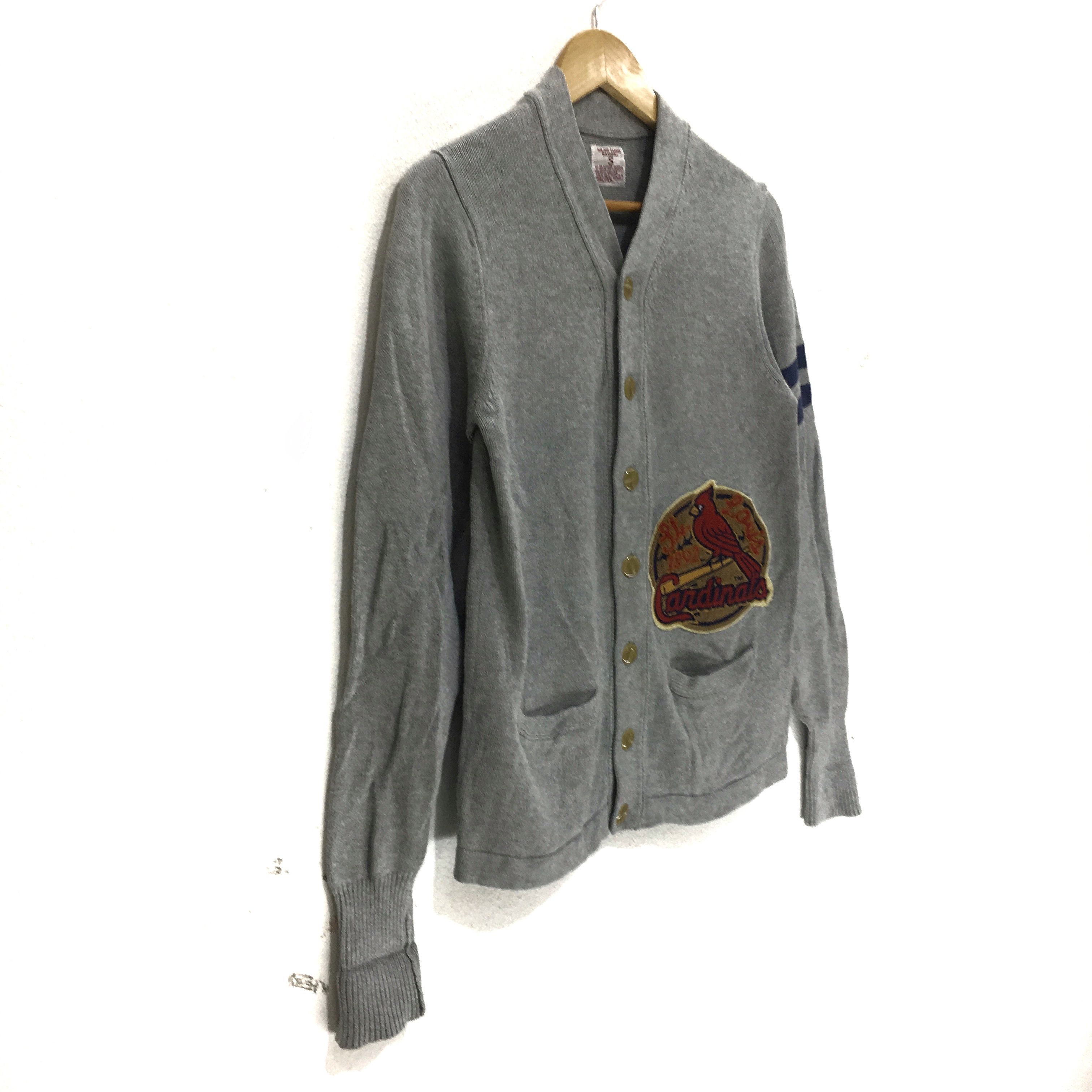 MLB × Vintage Vtg CARDINALS MLB Baseball Cardigan Jacket Sweater Size US S / EU 44-46 / 1 - 4 Thumbnail