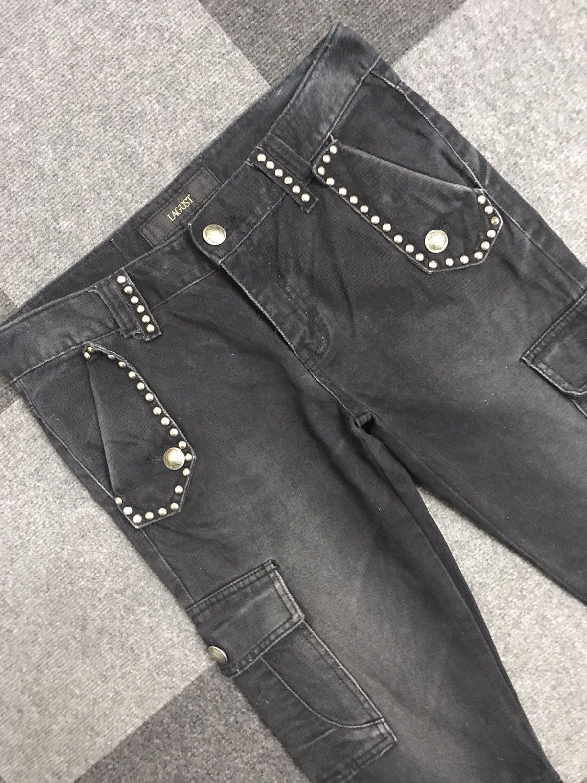 Seditionaries LAGUST Spiky Flare Archival Seditionaries Cargo Jeans F725 Size US 32 / EU 48 - 3 Thumbnail