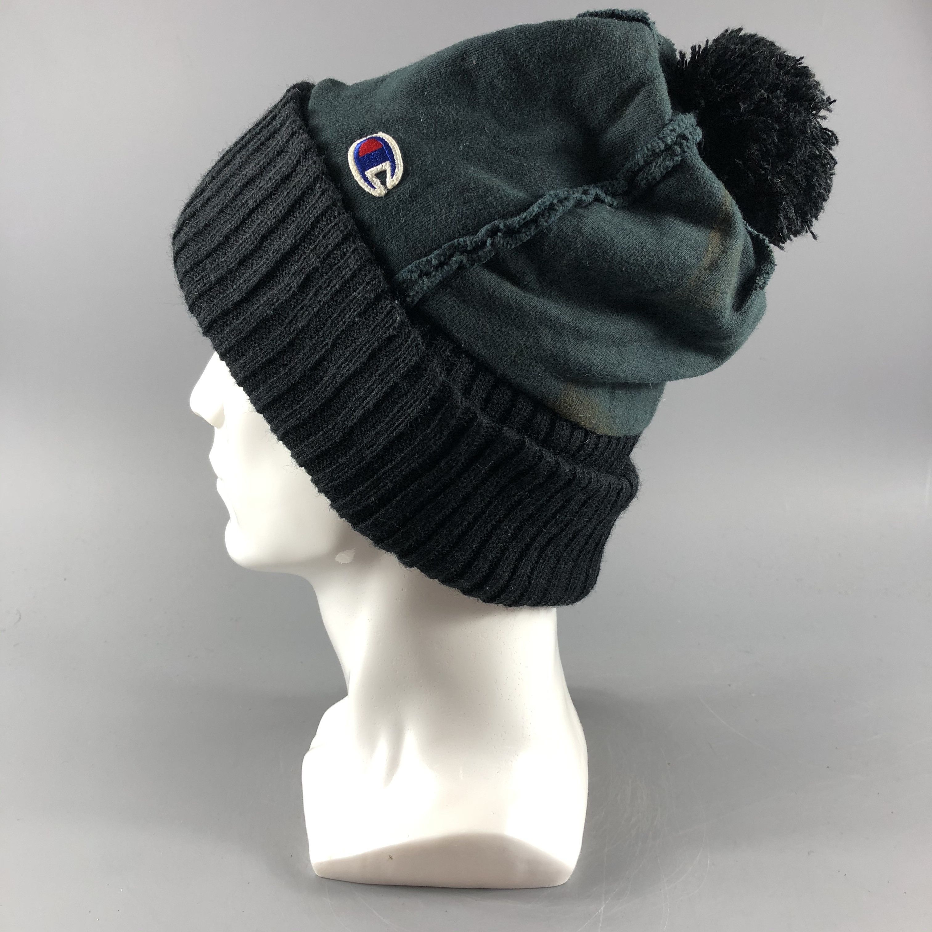 Champion × Vintage Champion Hats Ribbed Knit Beanie Snow Hat Snow Cap B212 Size ONE SIZE - 2 Thumbnail