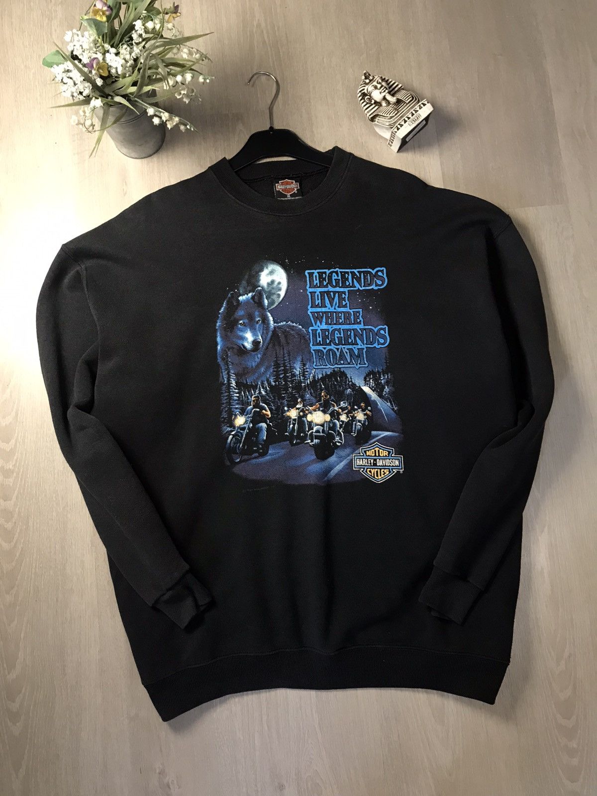 Vintage 1991 Harley Davidson Legends Roam sweatshirt
