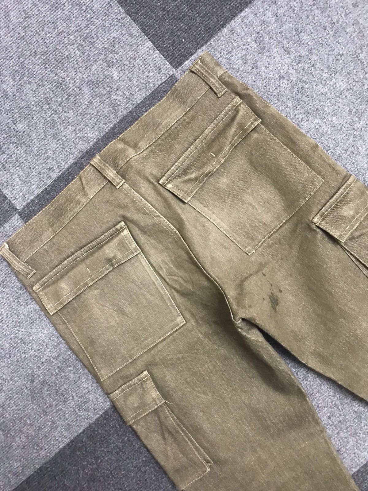 Designer × Japanese Brand INED HOMME Japan Designer Rusty Cargo Jeans Size US 31 - 7 Thumbnail