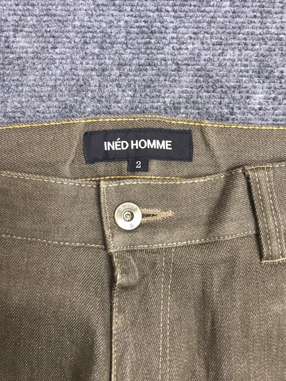 Designer × Japanese Brand INED HOMME Japan Designer Rusty Cargo Jeans Size US 31 - 5 Thumbnail