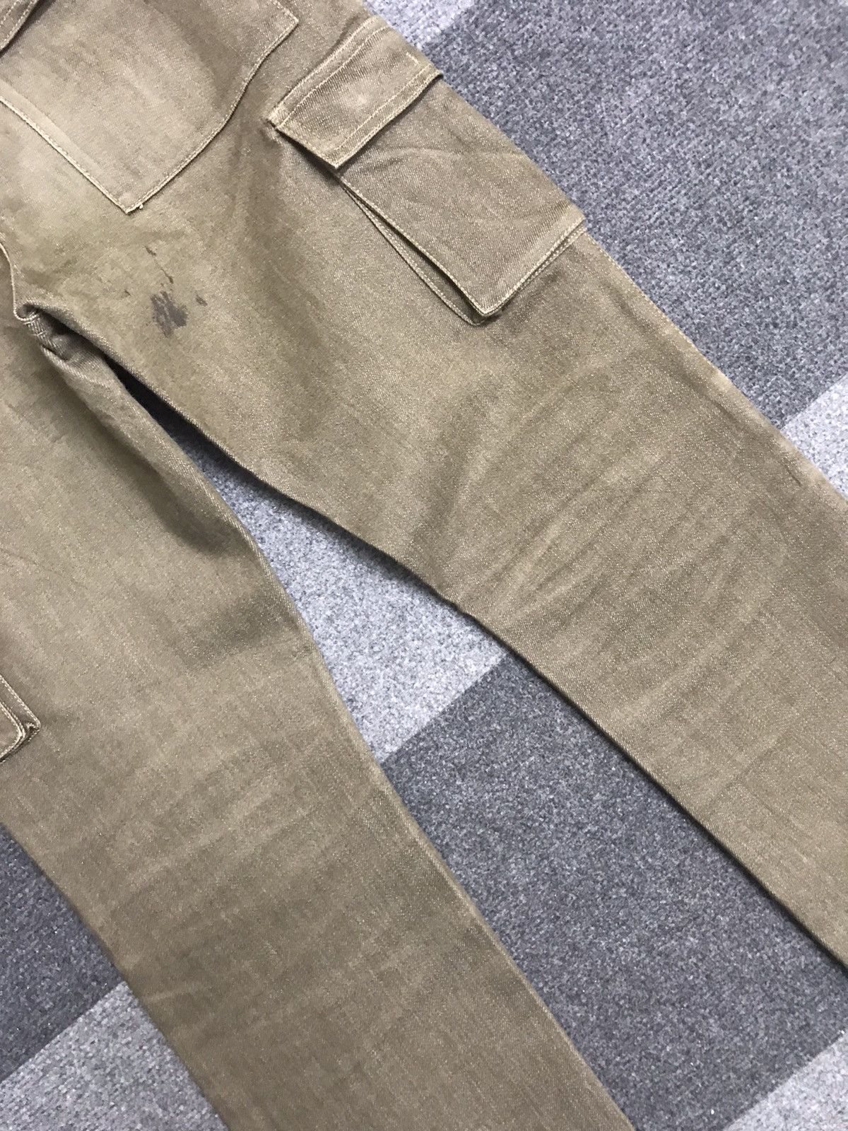 Designer × Japanese Brand INED HOMME Japan Designer Rusty Cargo Jeans Size US 31 - 8 Thumbnail