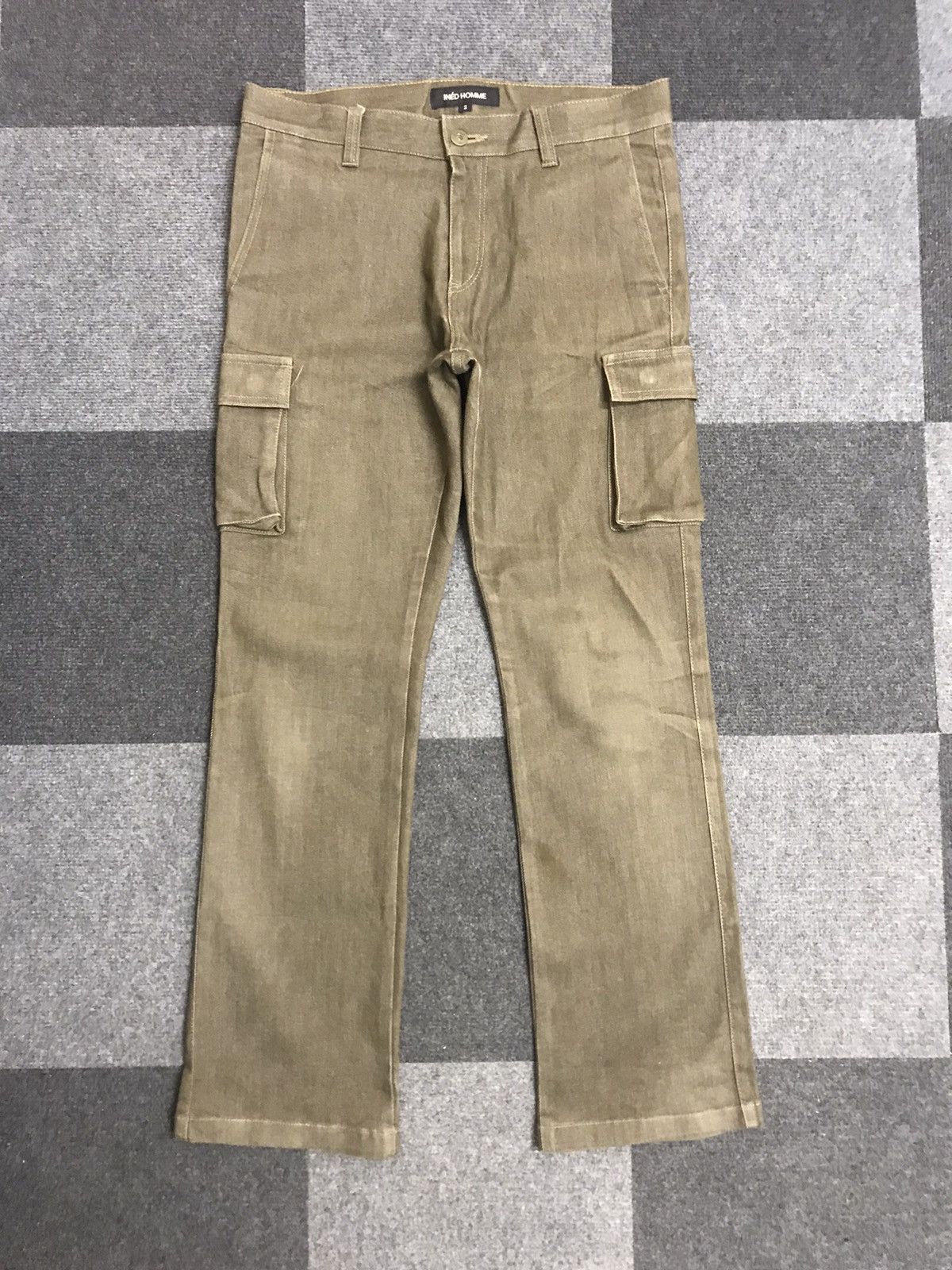 Designer × Japanese Brand INED HOMME Japan Designer Rusty Cargo Jeans Size US 31 - 1 Thumbnail