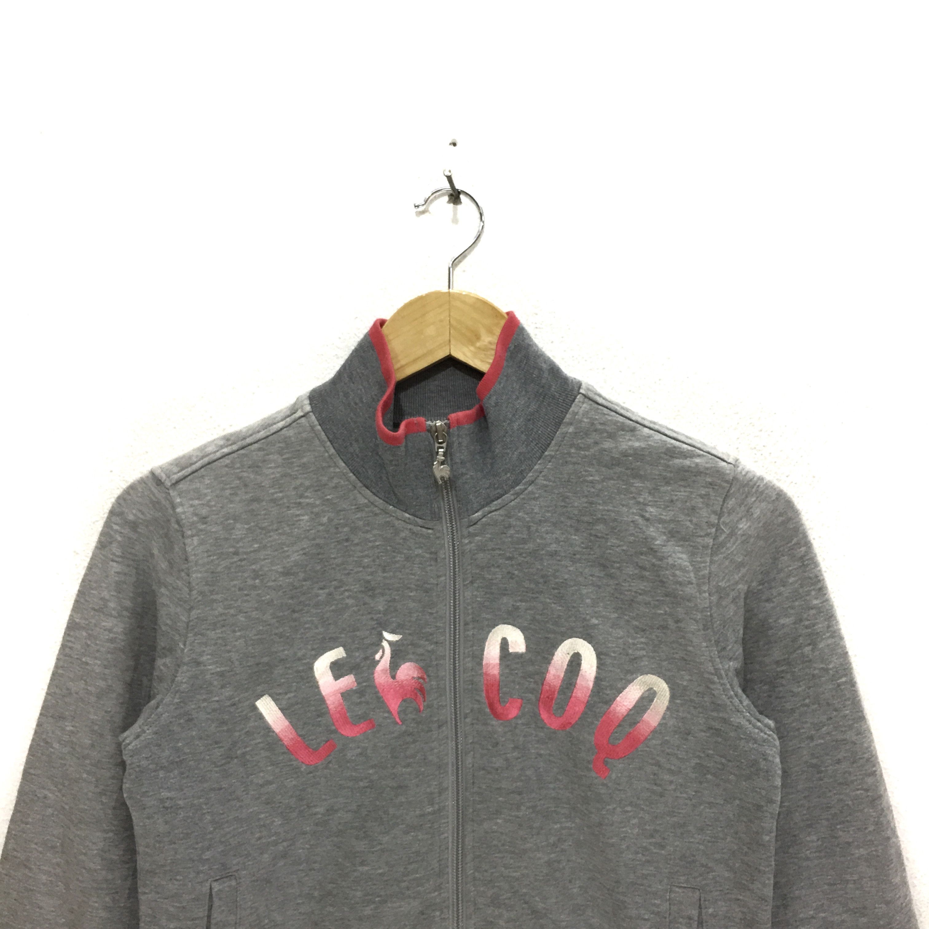 Le Coq Sportif LE COQ SPORTIF Sweatshirt Gray Pullover Jumper Sweater Size M / US 6-8 / IT 42-44 - 2 Thumbnail