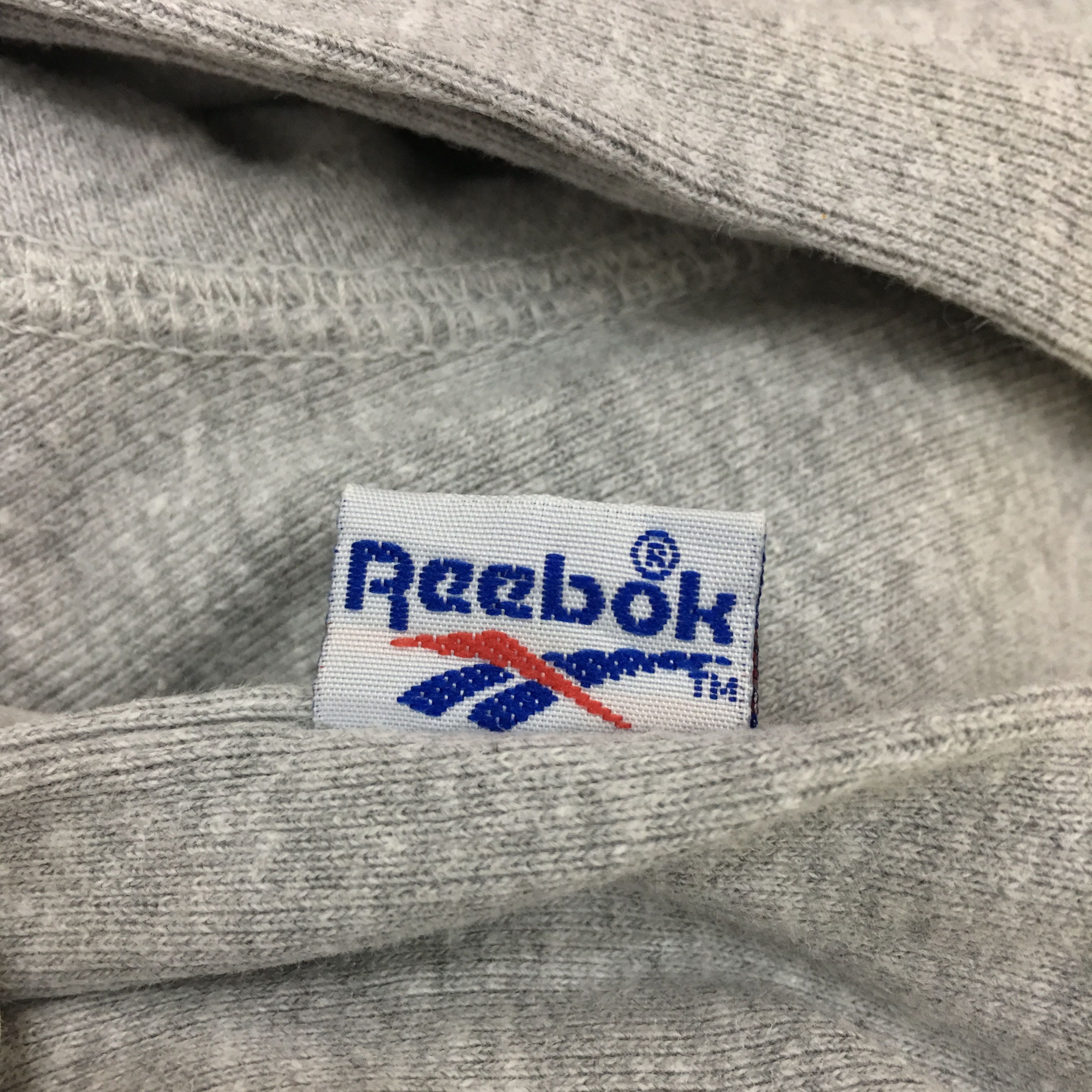 Reebok Vtg REEBOK Sportswear Sweatshirt Jumper Zip Gray Sweater Size M / US 6-8 / IT 42-44 - 8 Thumbnail