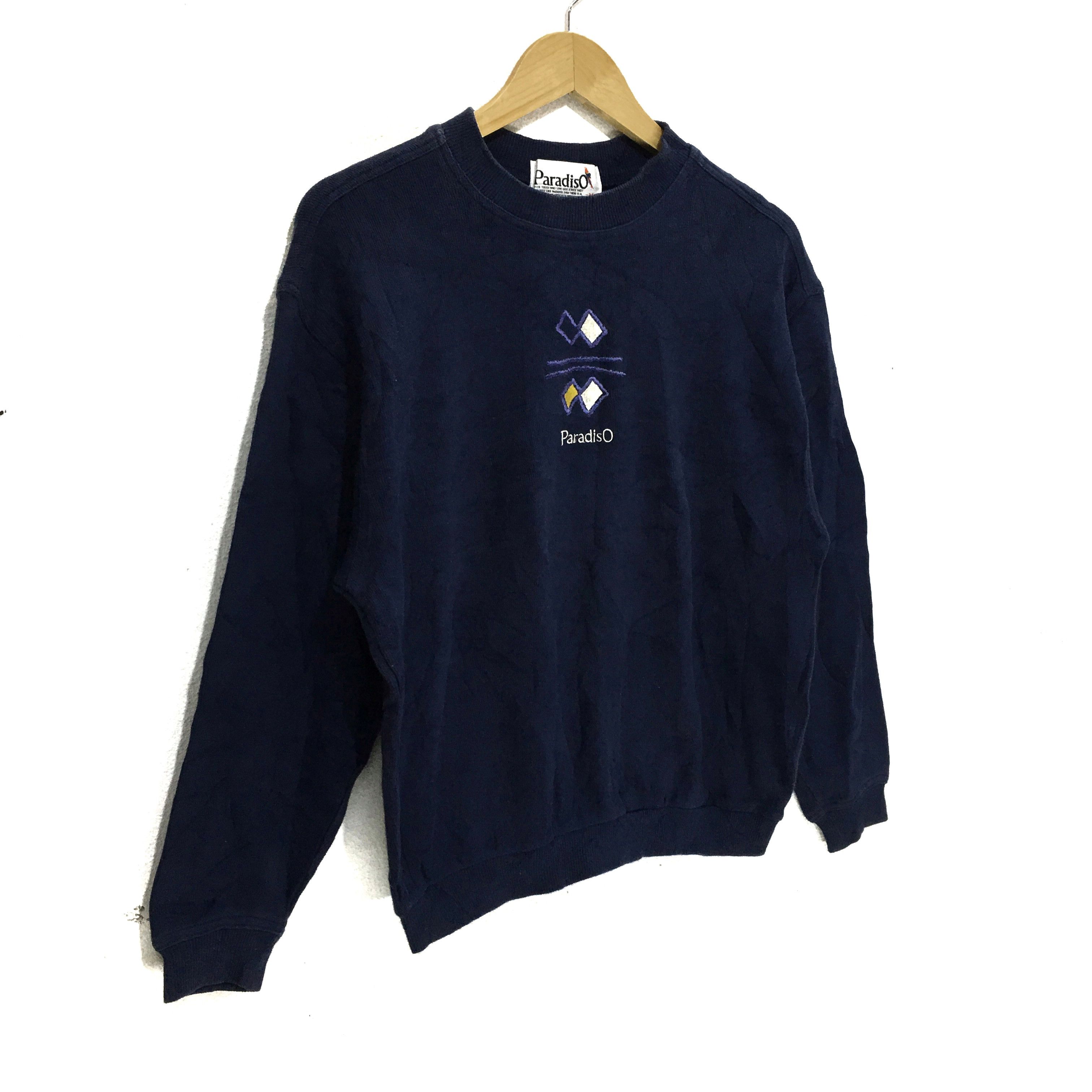 Japanese Brand × Vintage Vtg PARADISO Big Logo Made In Japan Sweatshirt Sweater Size M / US 6-8 / IT 42-44 - 4 Thumbnail
