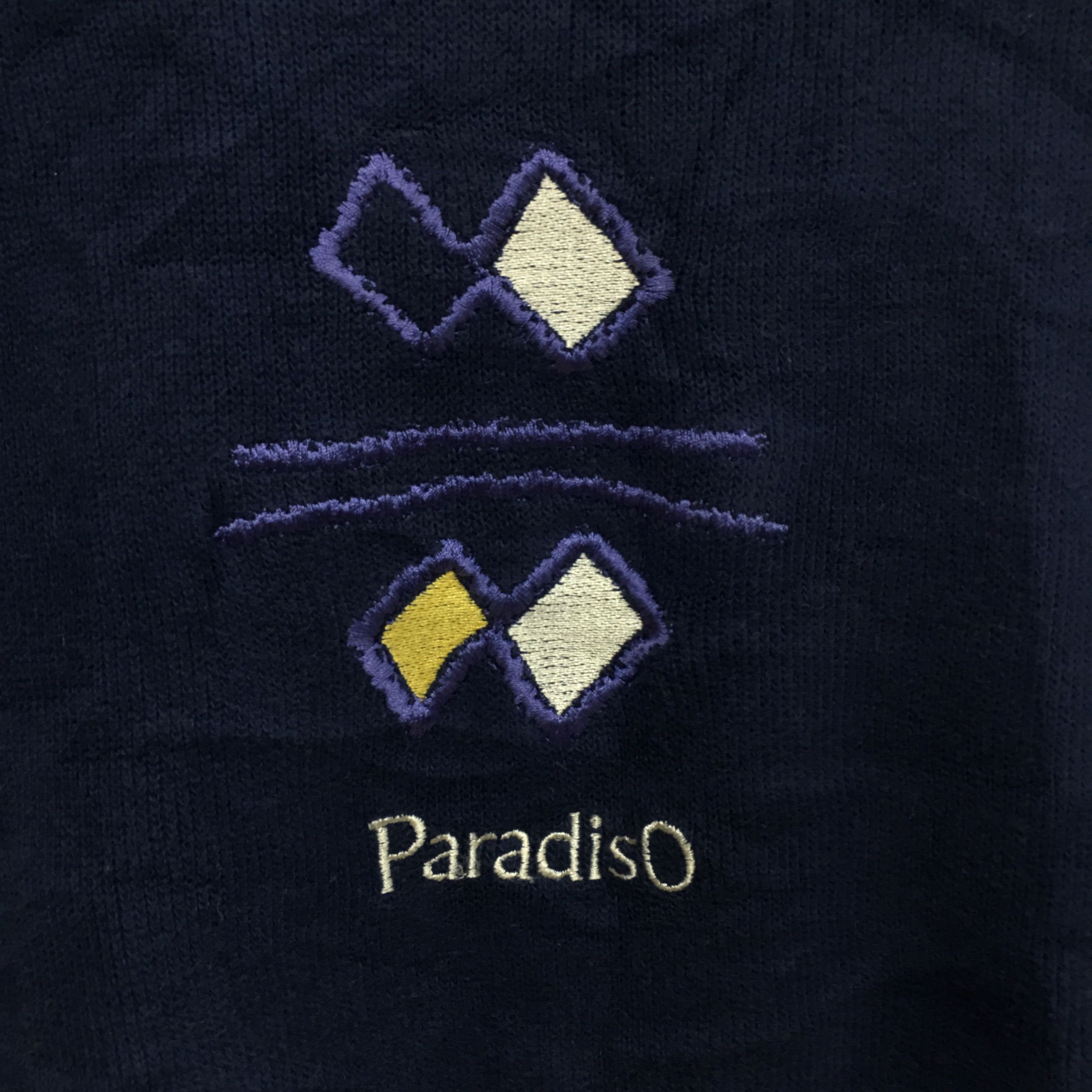 Japanese Brand × Vintage Vtg PARADISO Big Logo Made In Japan Sweatshirt Sweater Size M / US 6-8 / IT 42-44 - 3 Thumbnail