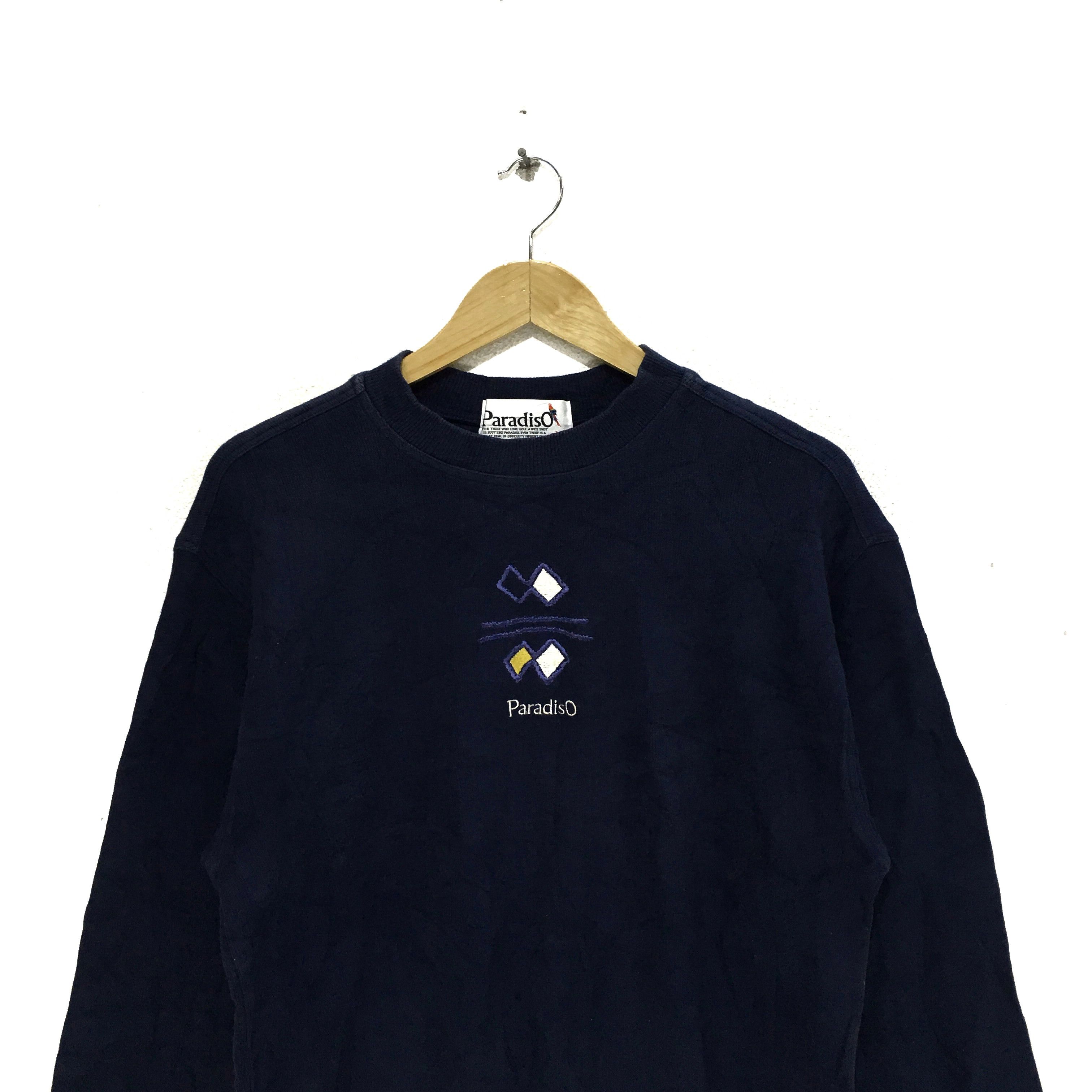 Japanese Brand × Vintage Vtg PARADISO Big Logo Made In Japan Sweatshirt Sweater Size M / US 6-8 / IT 42-44 - 2 Thumbnail
