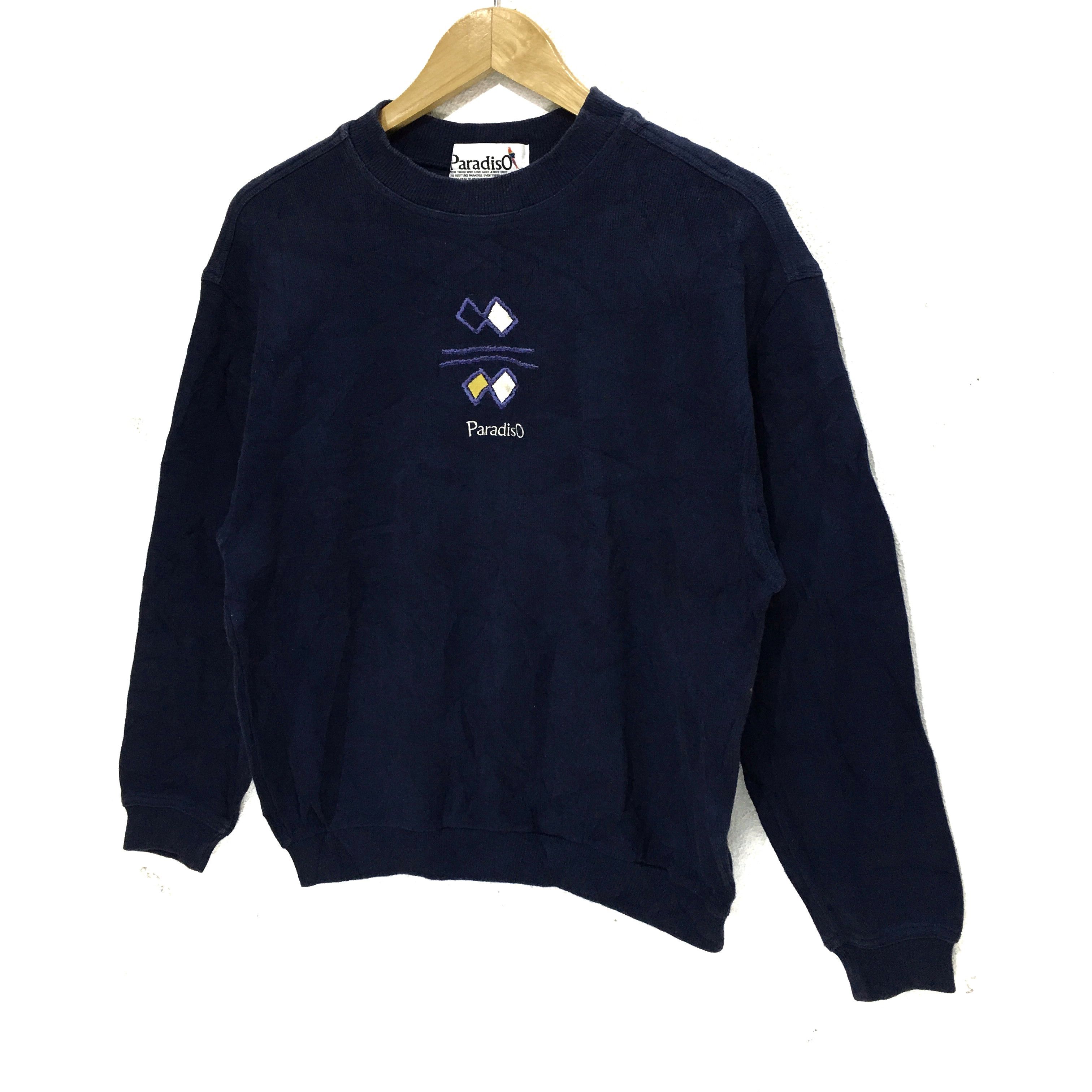 Japanese Brand × Vintage Vtg PARADISO Big Logo Made In Japan Sweatshirt Sweater Size M / US 6-8 / IT 42-44 - 5 Thumbnail