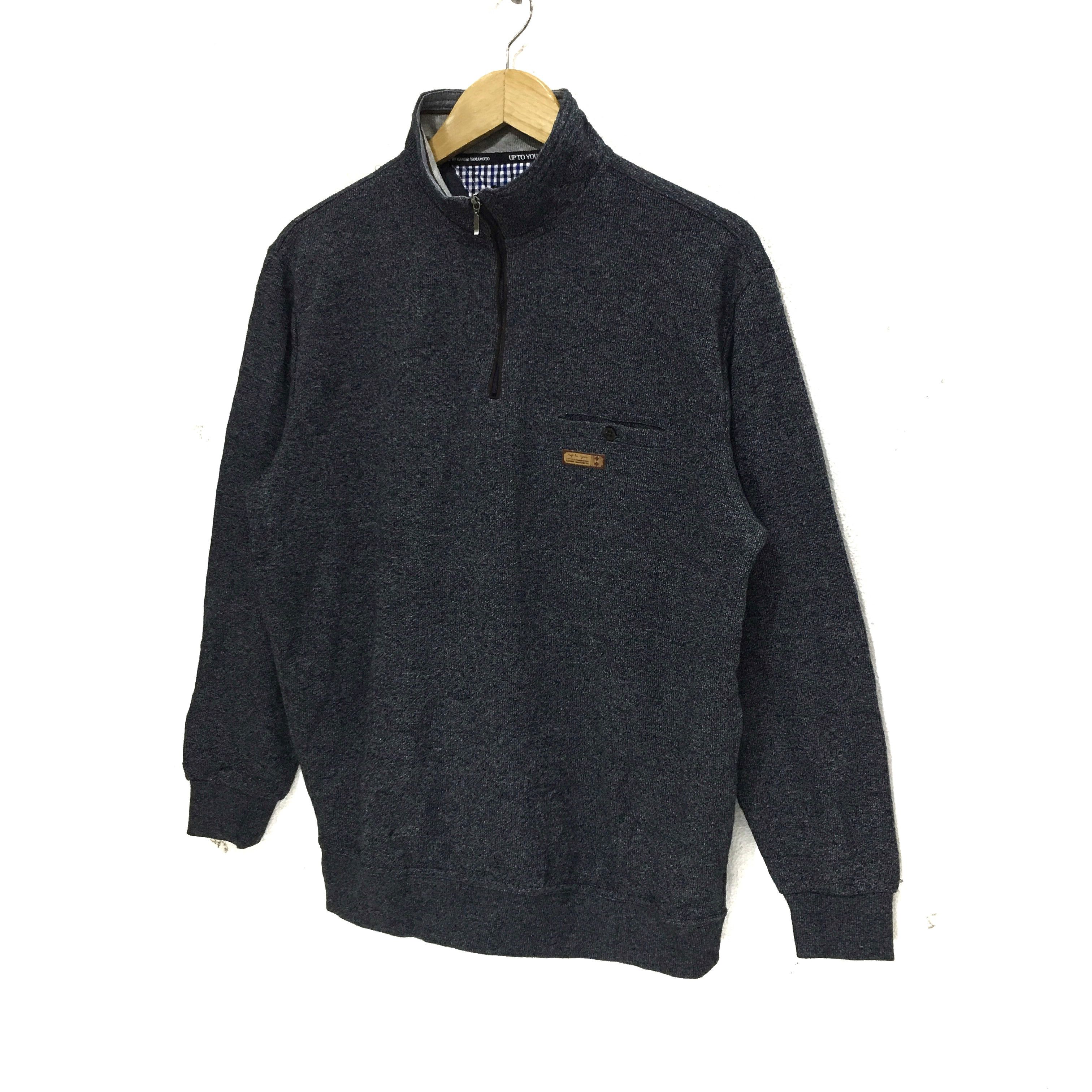 Japanese Brand × Kansai Yamamoto Vintage UP TO YOU Kansai Yamamoto Gray Sweatshirt Sweater Size US L / EU 52-54 / 3 - 5 Thumbnail