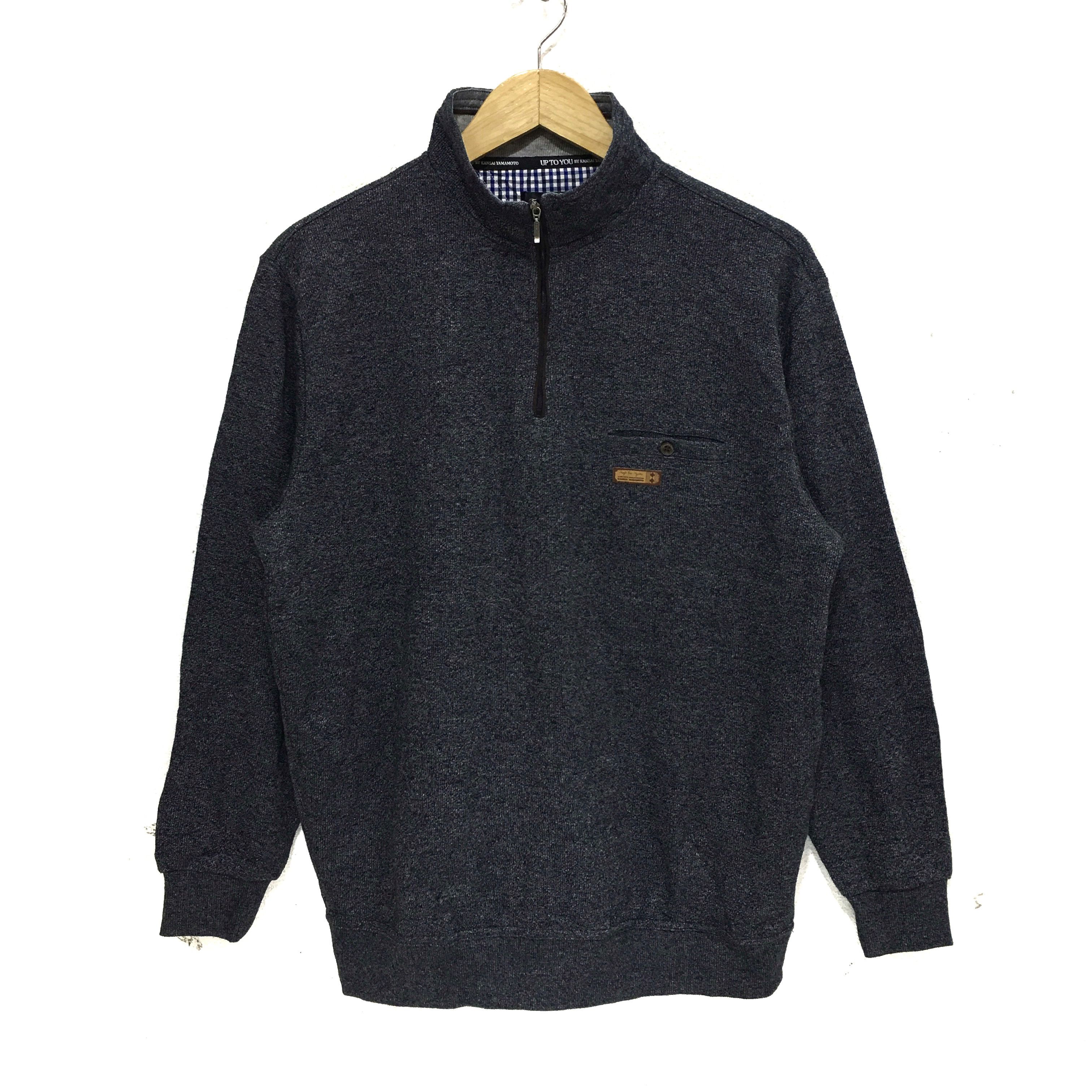 Japanese Brand × Kansai Yamamoto Vintage UP TO YOU Kansai Yamamoto Gray Sweatshirt Sweater Size US L / EU 52-54 / 3 - 1 Thumbnail