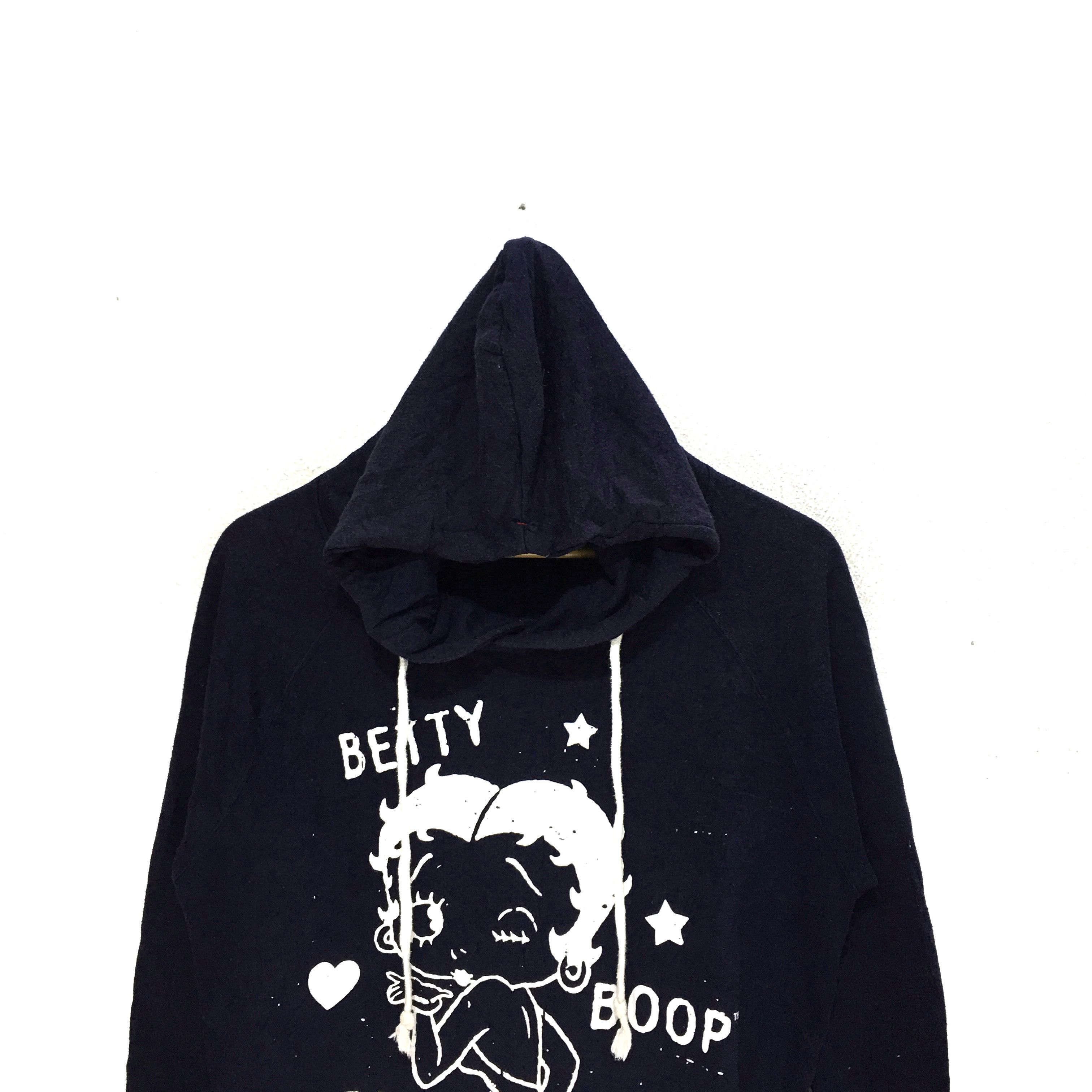 Vintage Vtg BETTY BOOP Cartoon TV Comic Hoodie Sweatshirt Sweater Size L / US 10 / IT 46 - 2 Thumbnail