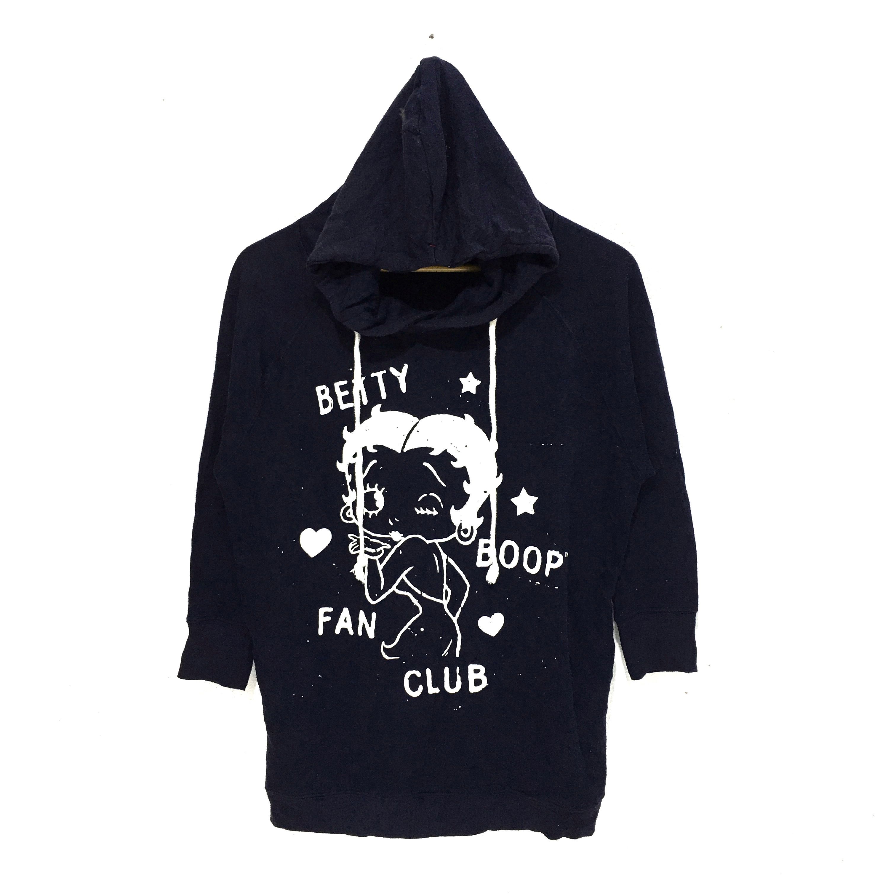 Vintage Vtg BETTY BOOP Cartoon TV Comic Hoodie Sweatshirt Sweater Size L / US 10 / IT 46 - 1 Thumbnail