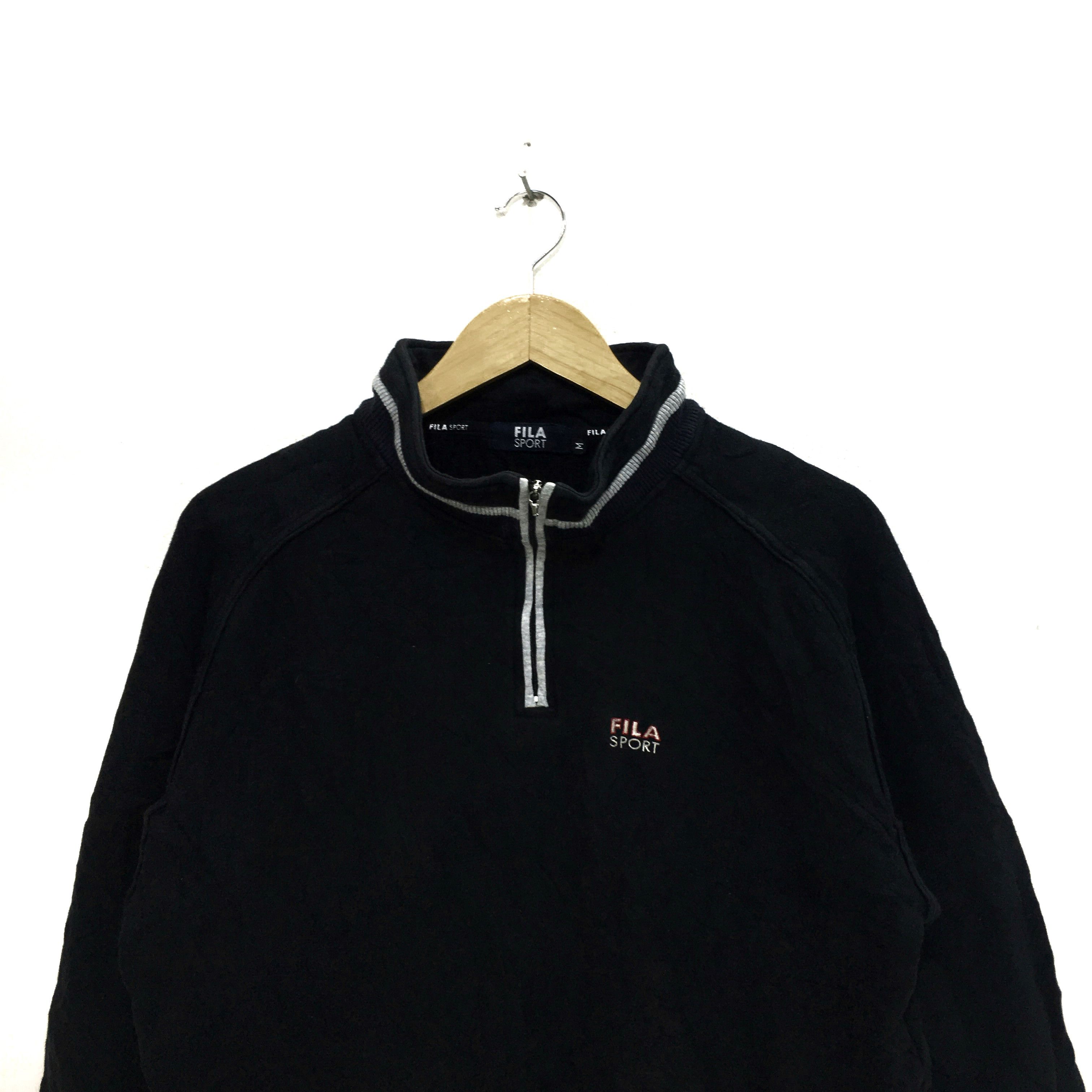 Fila Vtg FILA SPORT Sweatshirt Minimalist Logo Pullover Sweater Size M / US 6-8 / IT 42-44 - 2 Thumbnail
