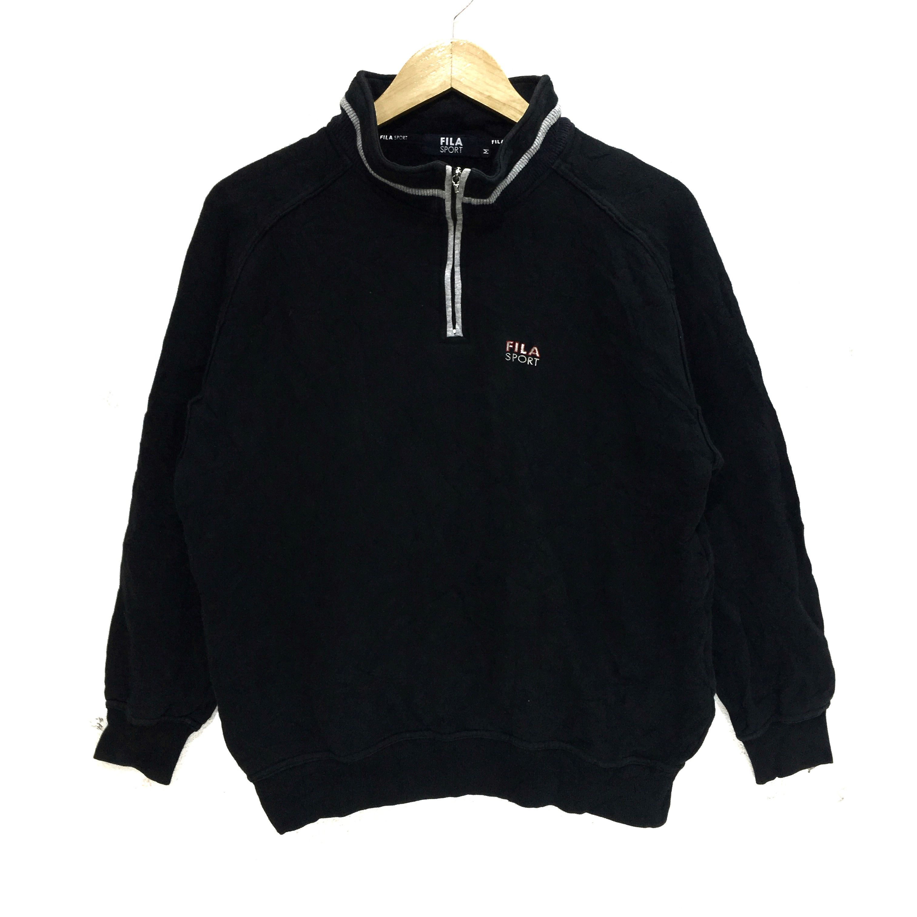 Fila Vtg FILA SPORT Sweatshirt Minimalist Logo Pullover Sweater Size M / US 6-8 / IT 42-44 - 1 Thumbnail