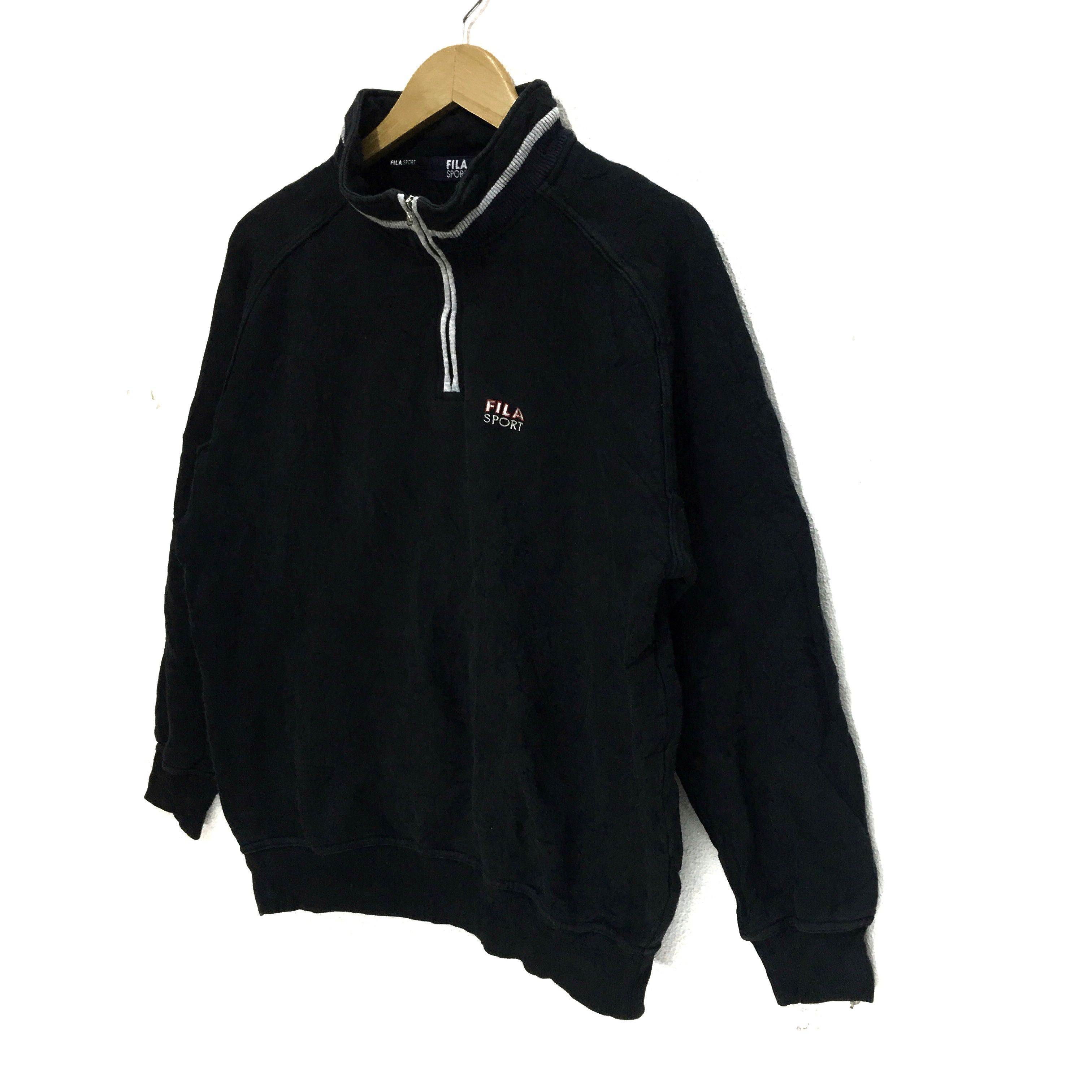 Fila Vtg FILA SPORT Sweatshirt Minimalist Logo Pullover Sweater Size M / US 6-8 / IT 42-44 - 4 Thumbnail