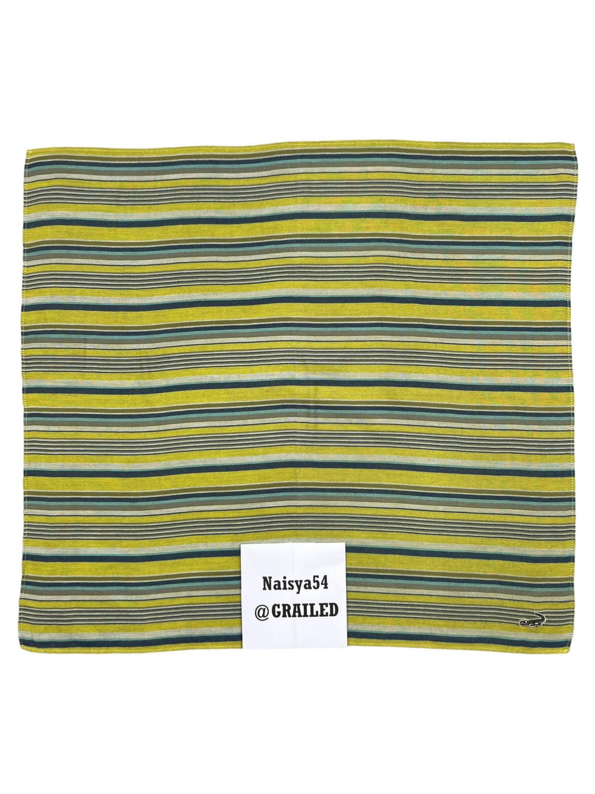Japanese Brand Crocodile Handkerchief Neckerchief Bandana Pocketsquare Size ONE SIZE - 6 Thumbnail