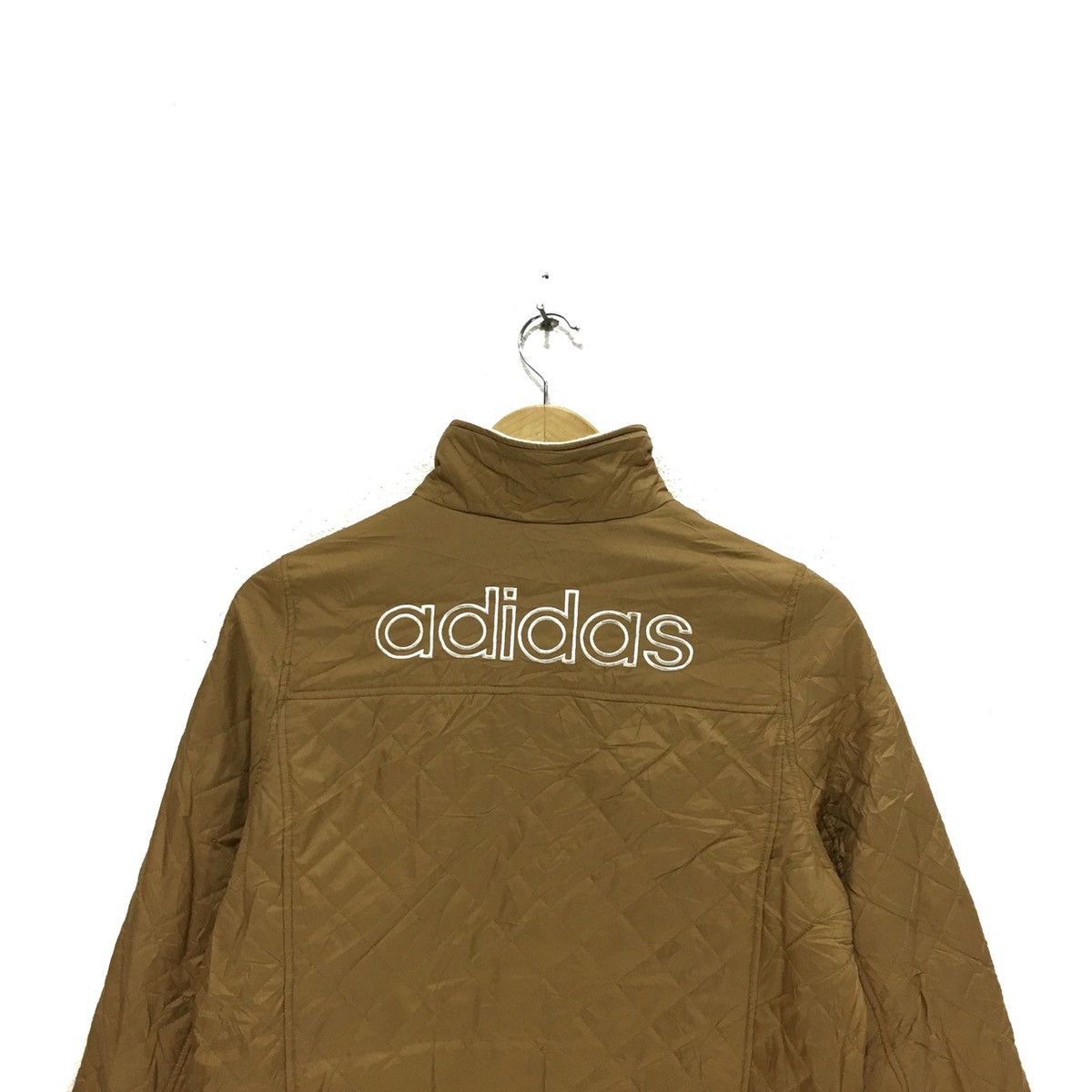Adidas Vtg ADIDAS ORIGINALS Big Logo Quilted Jacket Windbreaker Size L / US 10 / IT 46 - 3 Thumbnail