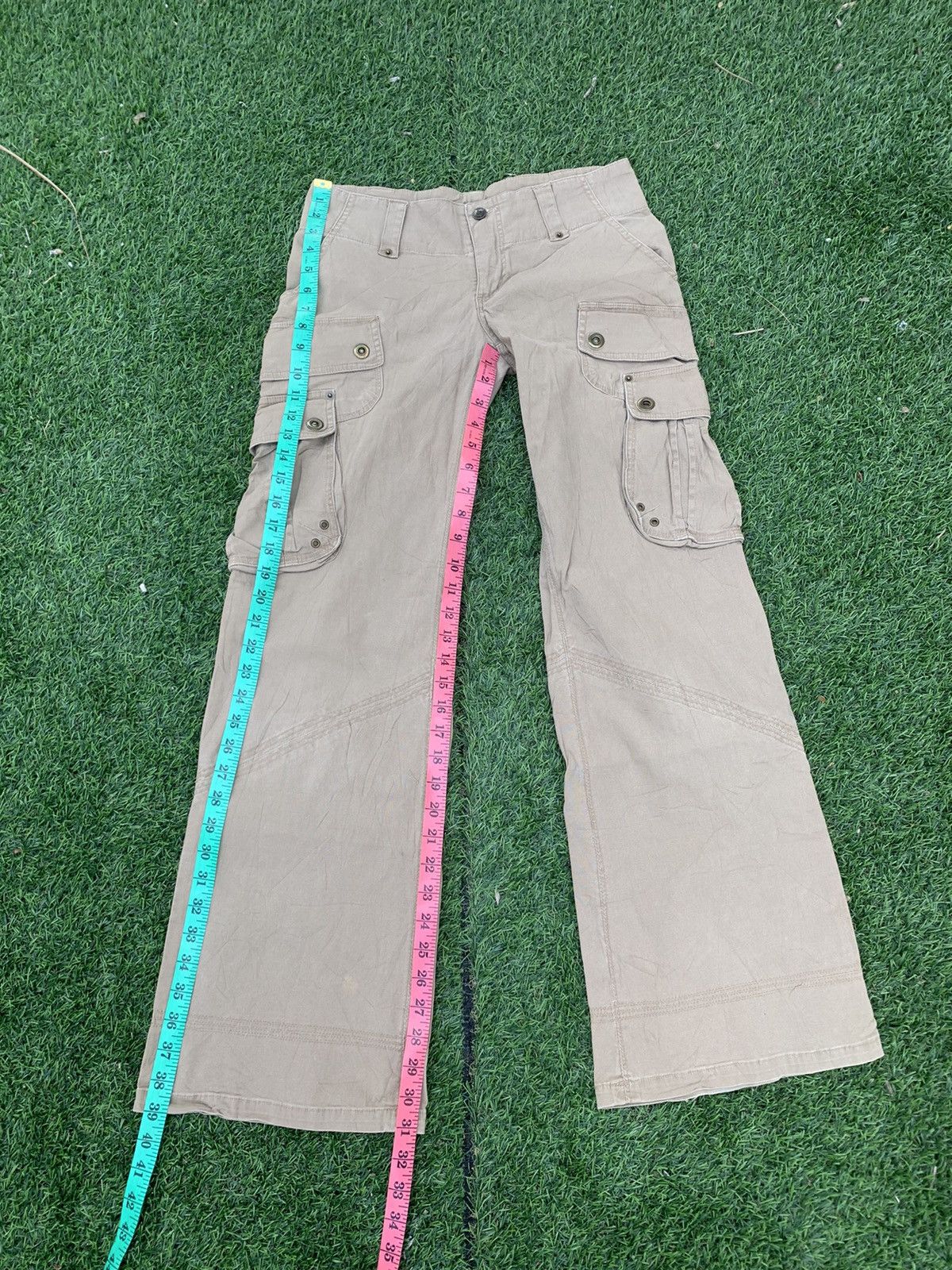 Vintage Vintage Freedom Flared Cargo Pant Size 30" / US 8 / IT 44 - 12 Thumbnail