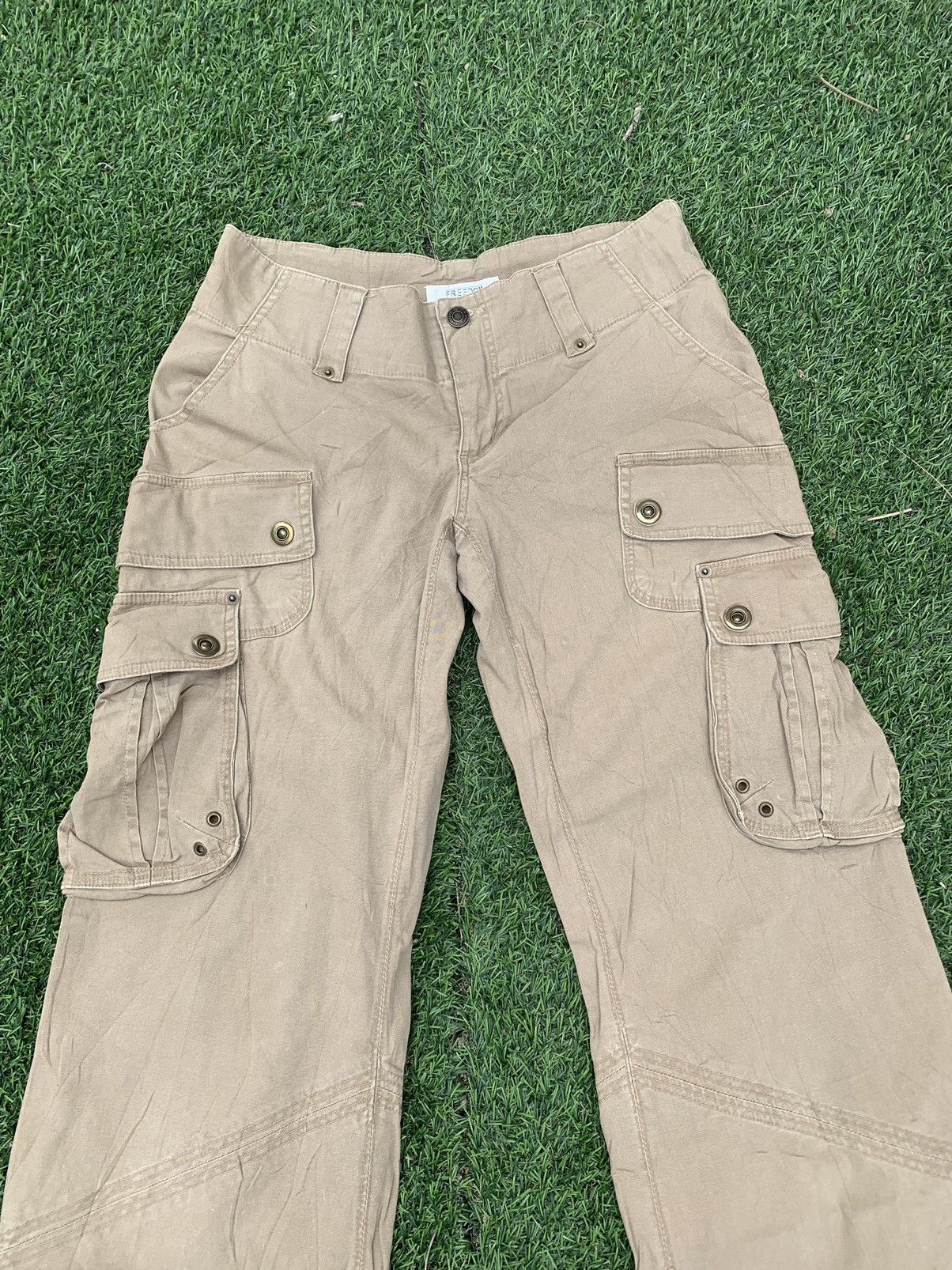 Vintage Vintage Freedom Flared Cargo Pant Size 30" / US 8 / IT 44 - 8 Thumbnail