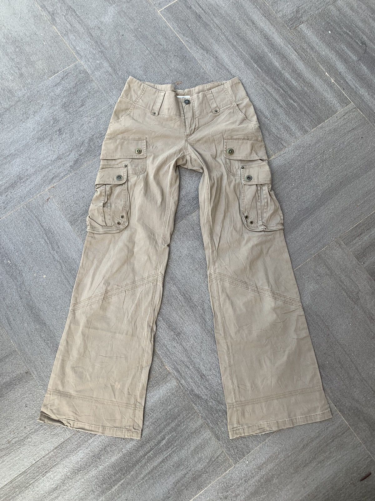Vintage Vintage Freedom Flared Cargo Pant Size 30" / US 8 / IT 44 - 1 Thumbnail