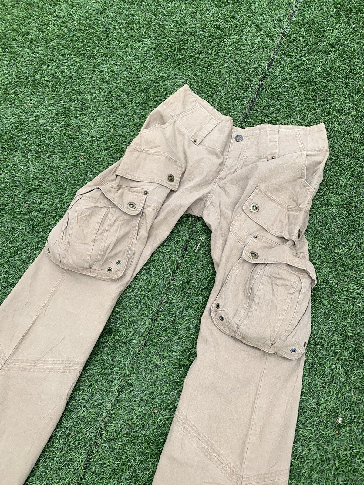 Vintage Vintage Freedom Flared Cargo Pant Size 30" / US 8 / IT 44 - 4 Thumbnail