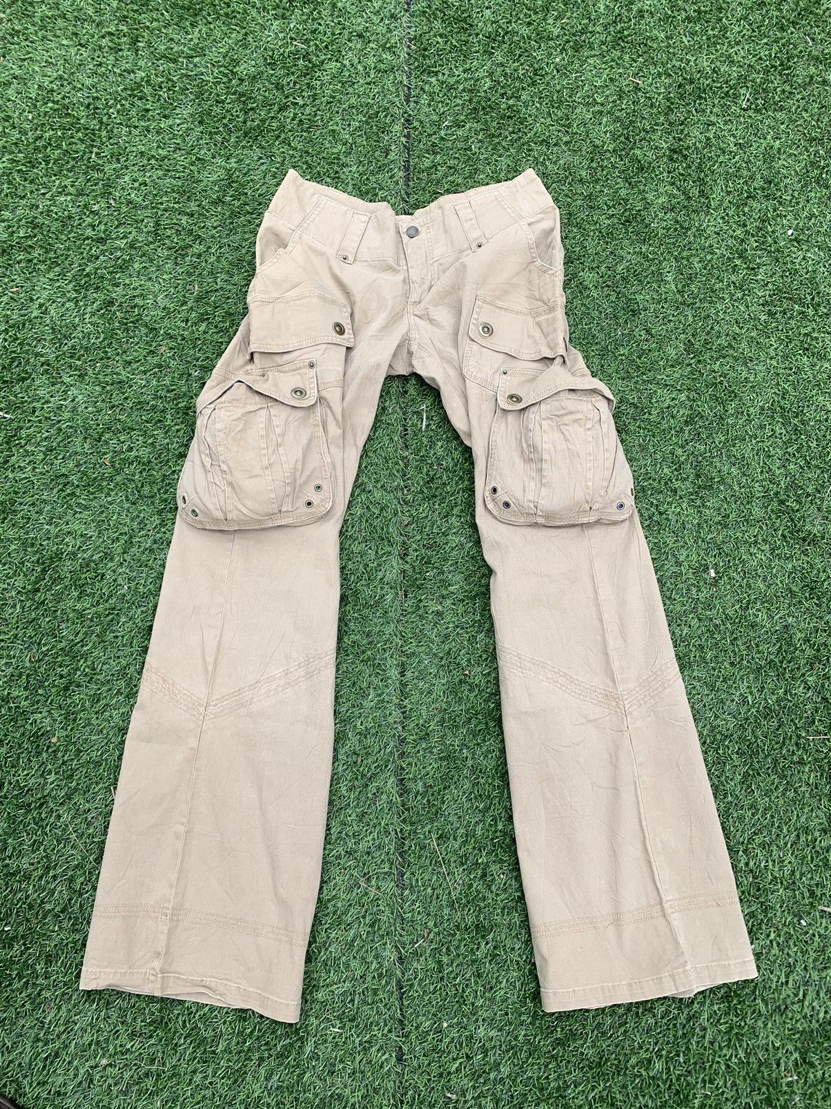 Vintage Vintage Freedom Flared Cargo Pant Size 30" / US 8 / IT 44 - 3 Thumbnail