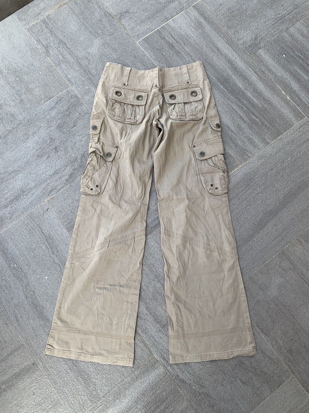 Vintage Vintage Freedom Flared Cargo Pant Size 30" / US 8 / IT 44 - 2 Thumbnail
