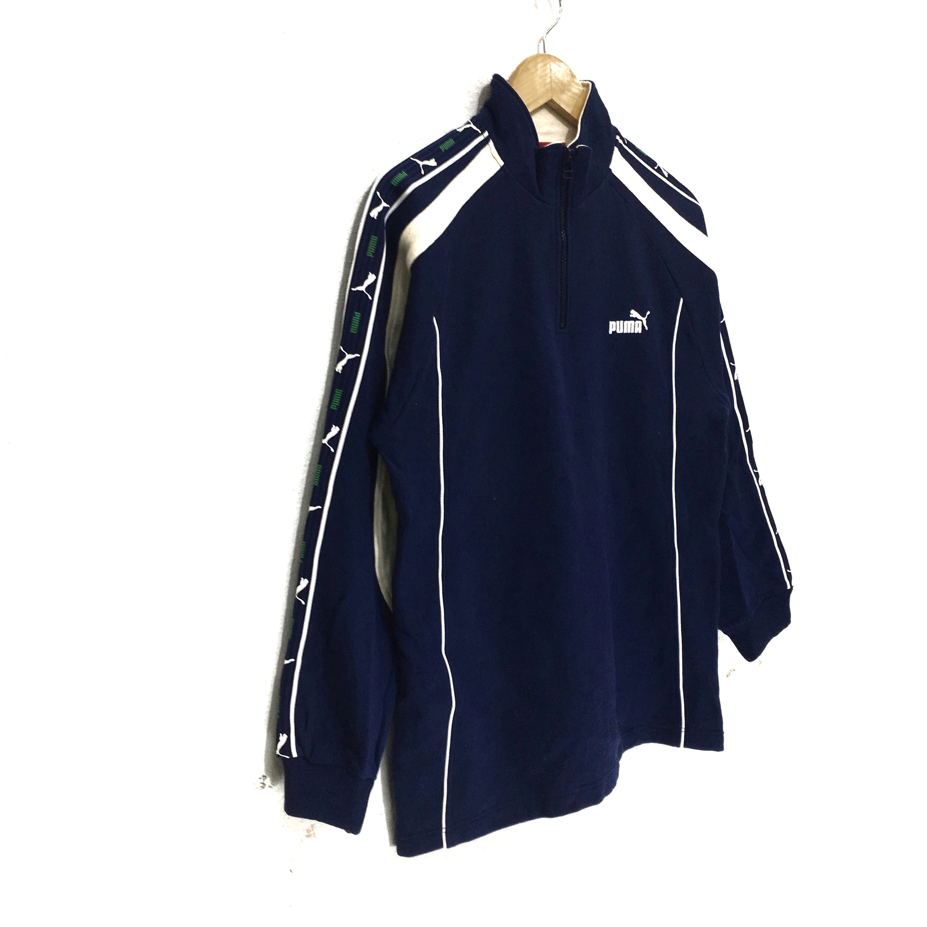 Puma PUMA Sweatshirt Dark Blue Color Pullover Jumper Sweater Size S / US 4 / IT 40 - 4 Thumbnail