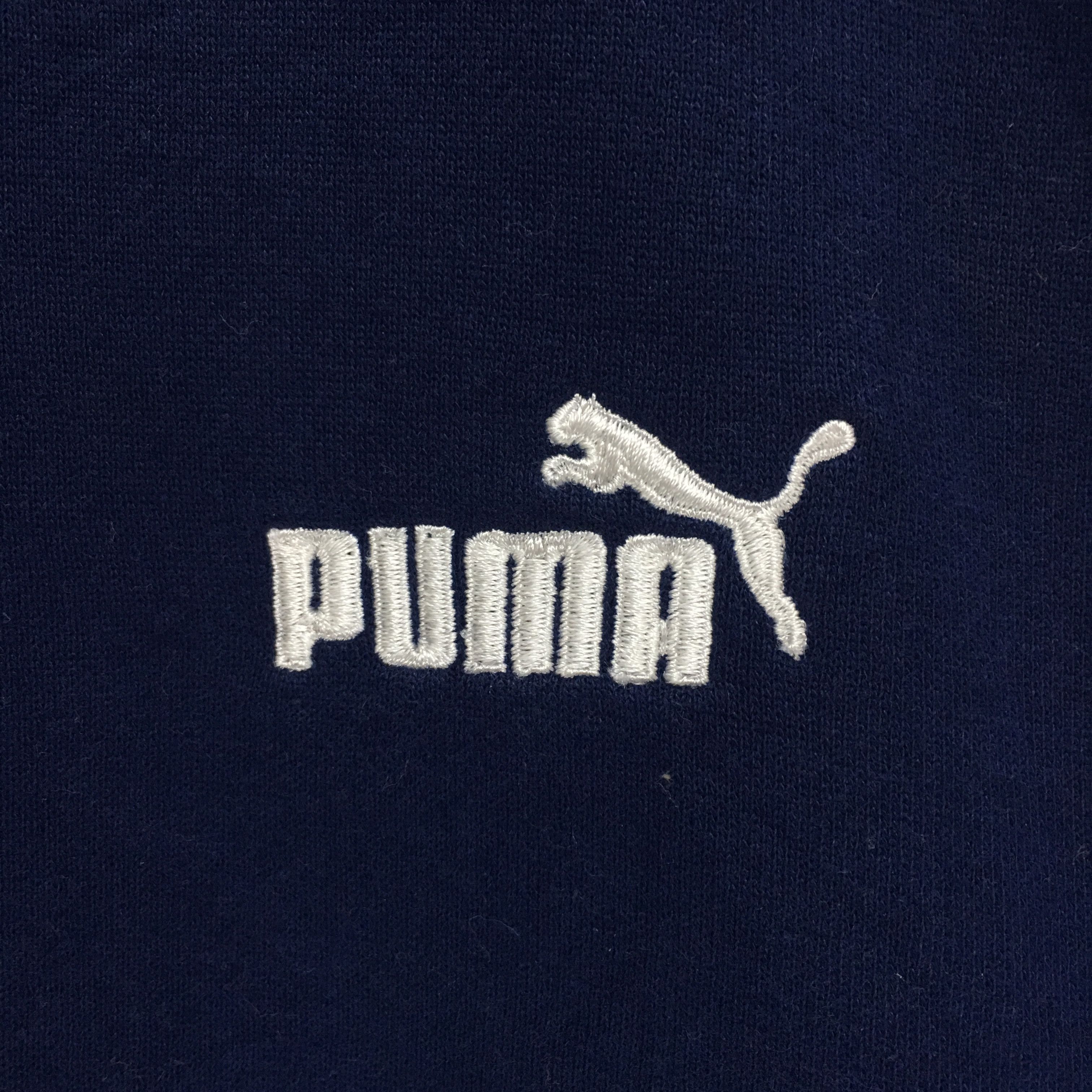 Puma PUMA Sweatshirt Dark Blue Color Pullover Jumper Sweater Size S / US 4 / IT 40 - 3 Thumbnail