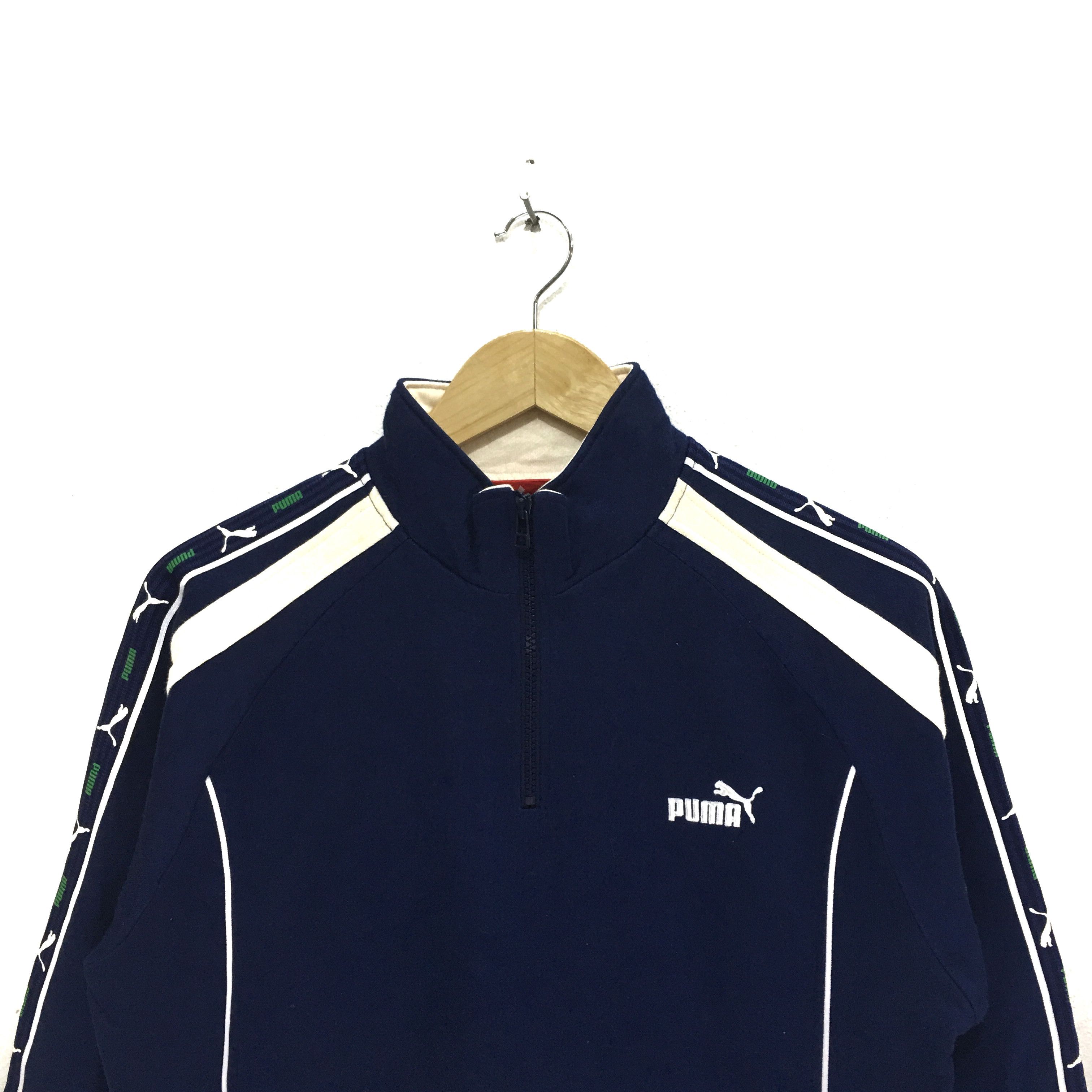 Puma PUMA Sweatshirt Dark Blue Color Pullover Jumper Sweater Size S / US 4 / IT 40 - 2 Thumbnail