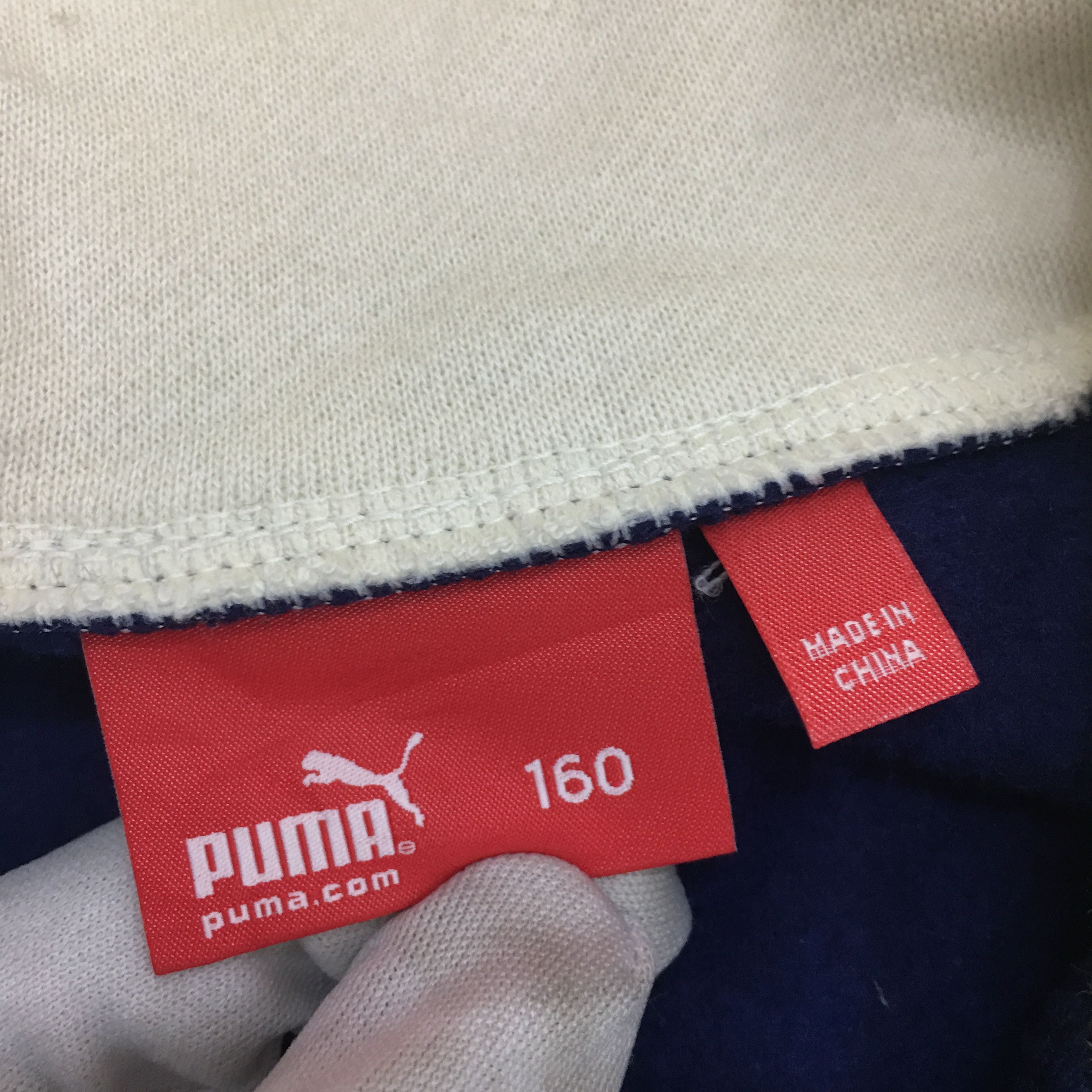 Puma PUMA Sweatshirt Dark Blue Color Pullover Jumper Sweater Size S / US 4 / IT 40 - 9 Thumbnail