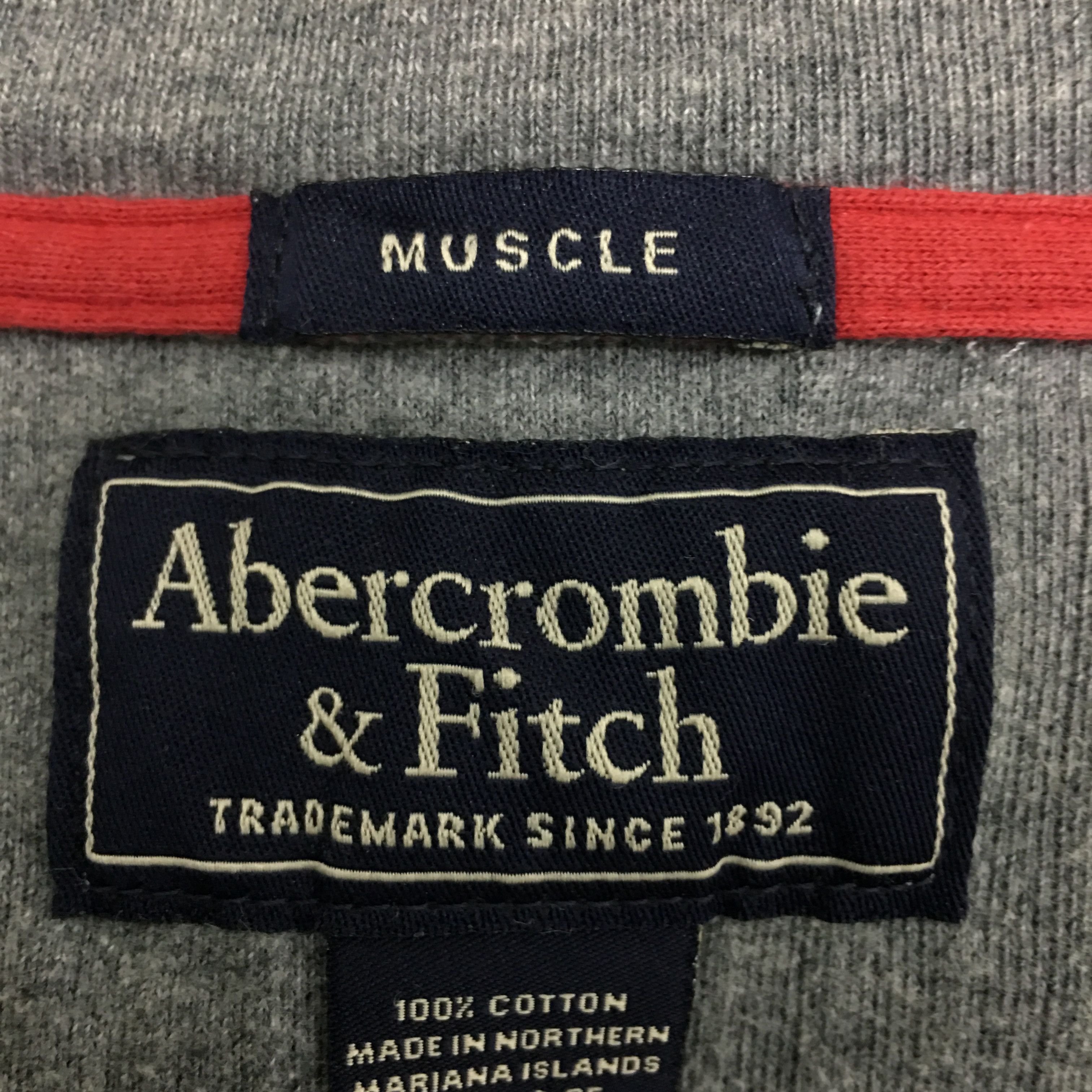 Abercrombie & Fitch ABERCROMBIE & FITCH V Neck Gray Sweatshirt Sweater Size L / US 10 / IT 46 - 8 Thumbnail
