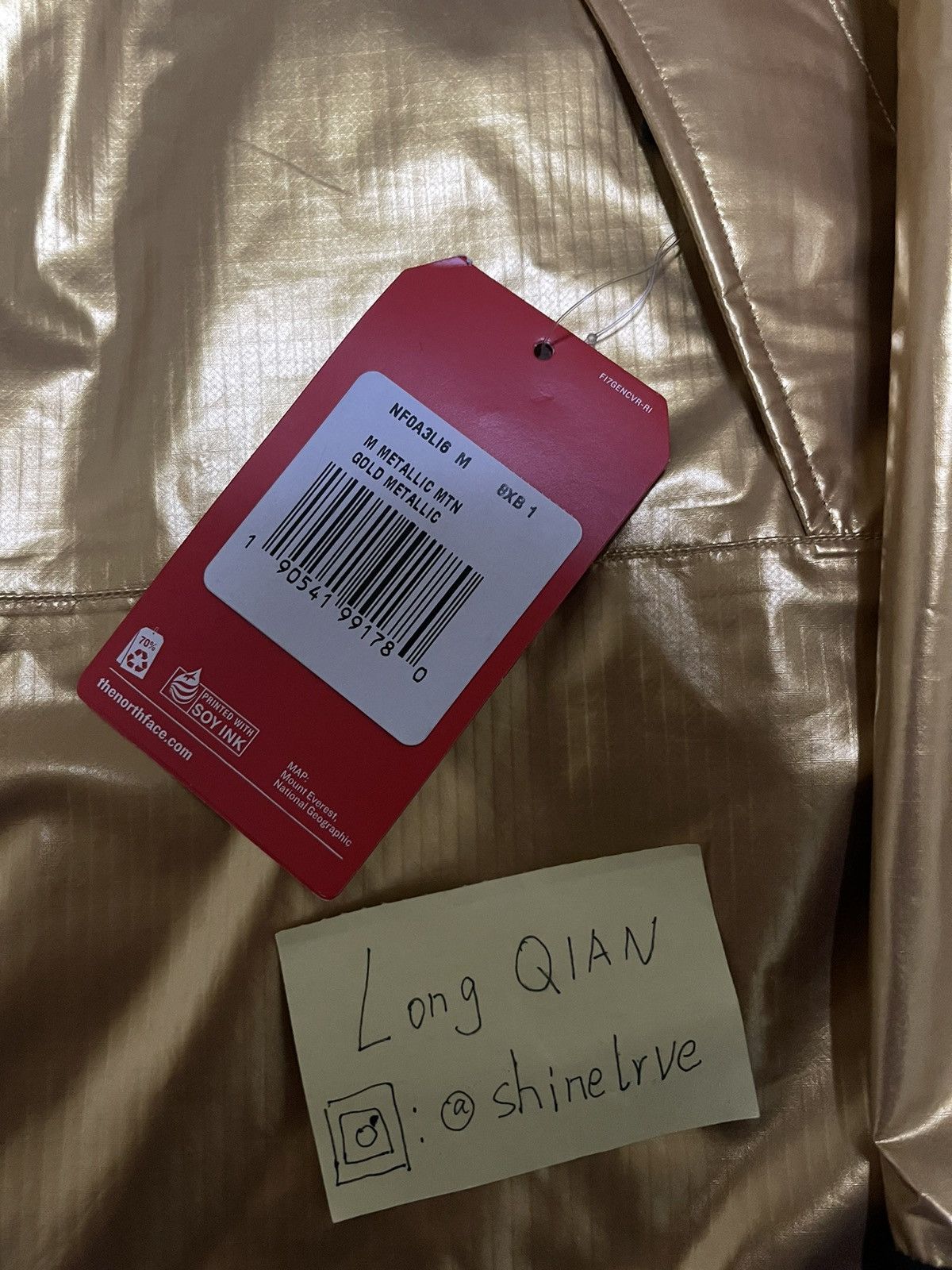 Supreme × The North Face Supreme tnf the north face metallic mountain parka gold Size US M / EU 48-50 / 2 - 6 Thumbnail