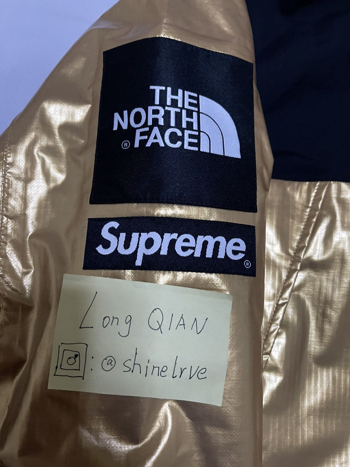 Supreme × The North Face Supreme tnf the north face metallic mountain parka gold Size US M / EU 48-50 / 2 - 4 Thumbnail