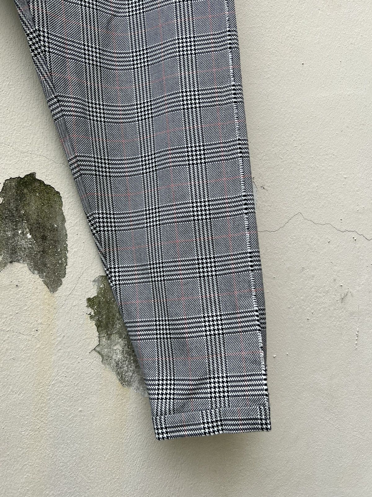 Japanese Brand MS BRAGUS Japan Check Wide Skinny Hooked Hem Trouser Pant Size US 34 / EU 50 - 11 Thumbnail