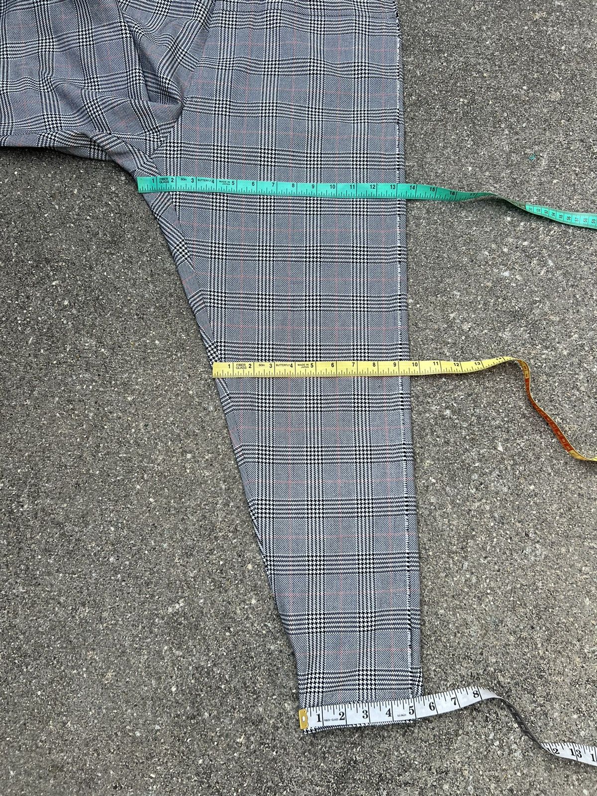 Japanese Brand MS BRAGUS Japan Check Wide Skinny Hooked Hem Trouser Pant Size US 34 / EU 50 - 3 Thumbnail