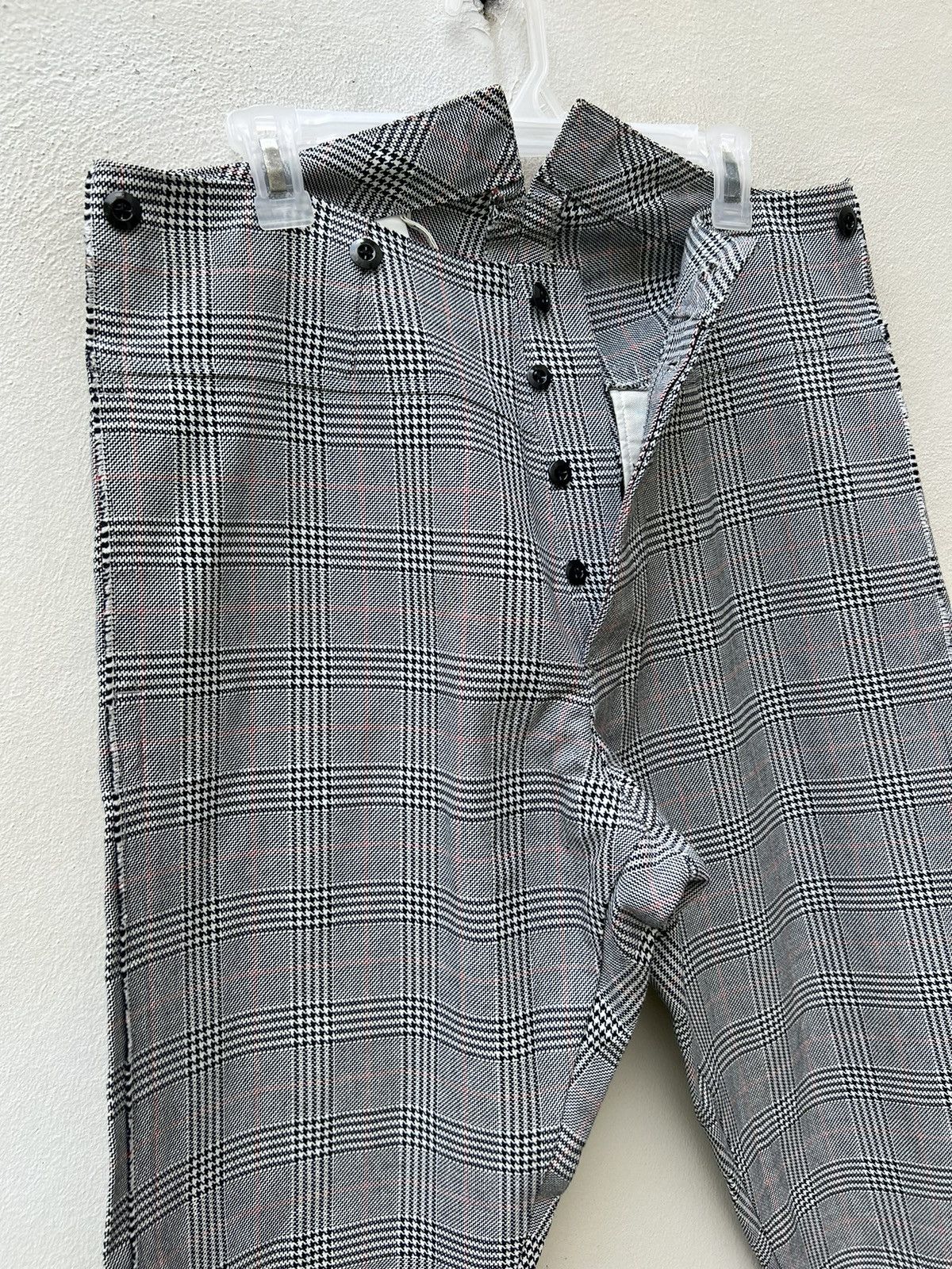 Japanese Brand MS BRAGUS Japan Check Wide Skinny Hooked Hem Trouser Pant Size US 34 / EU 50 - 7 Thumbnail