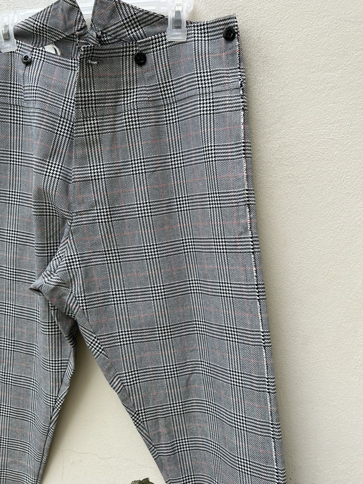 Japanese Brand MS BRAGUS Japan Check Wide Skinny Hooked Hem Trouser Pant Size US 34 / EU 50 - 10 Thumbnail