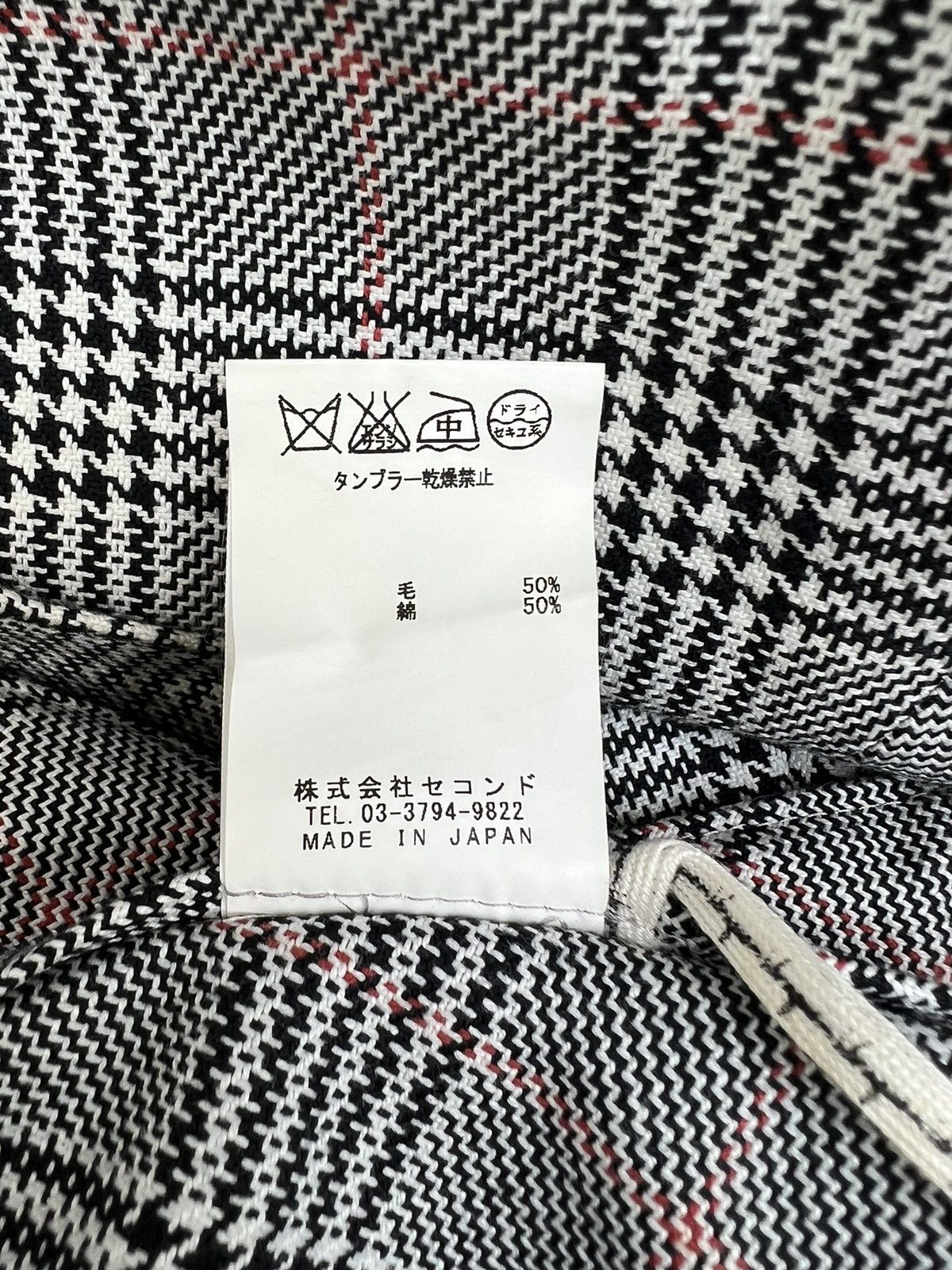 Japanese Brand MS BRAGUS Japan Check Wide Skinny Hooked Hem Trouser Pant Size US 34 / EU 50 - 25 Thumbnail