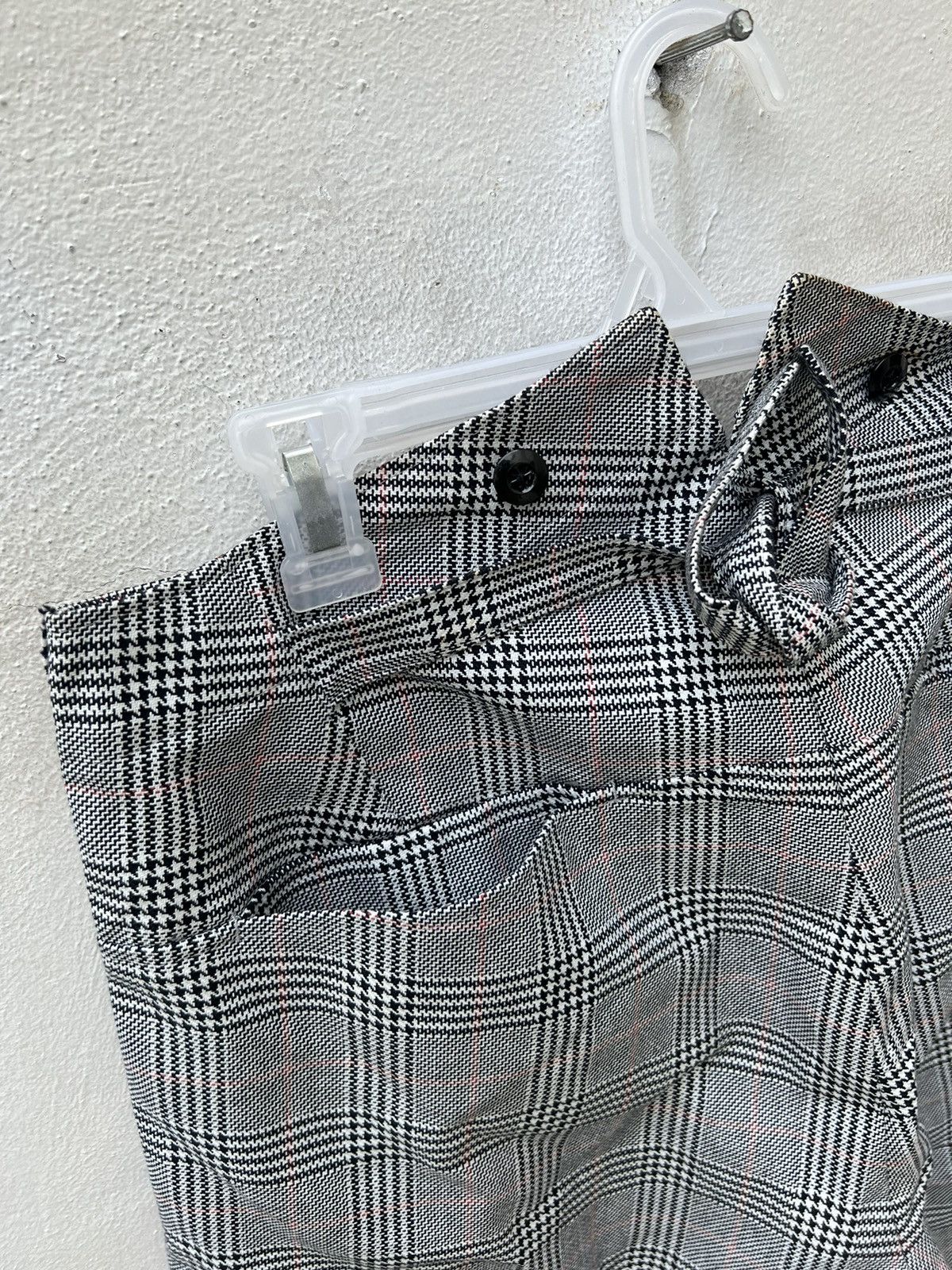 Japanese Brand MS BRAGUS Japan Check Wide Skinny Hooked Hem Trouser Pant Size US 34 / EU 50 - 15 Thumbnail